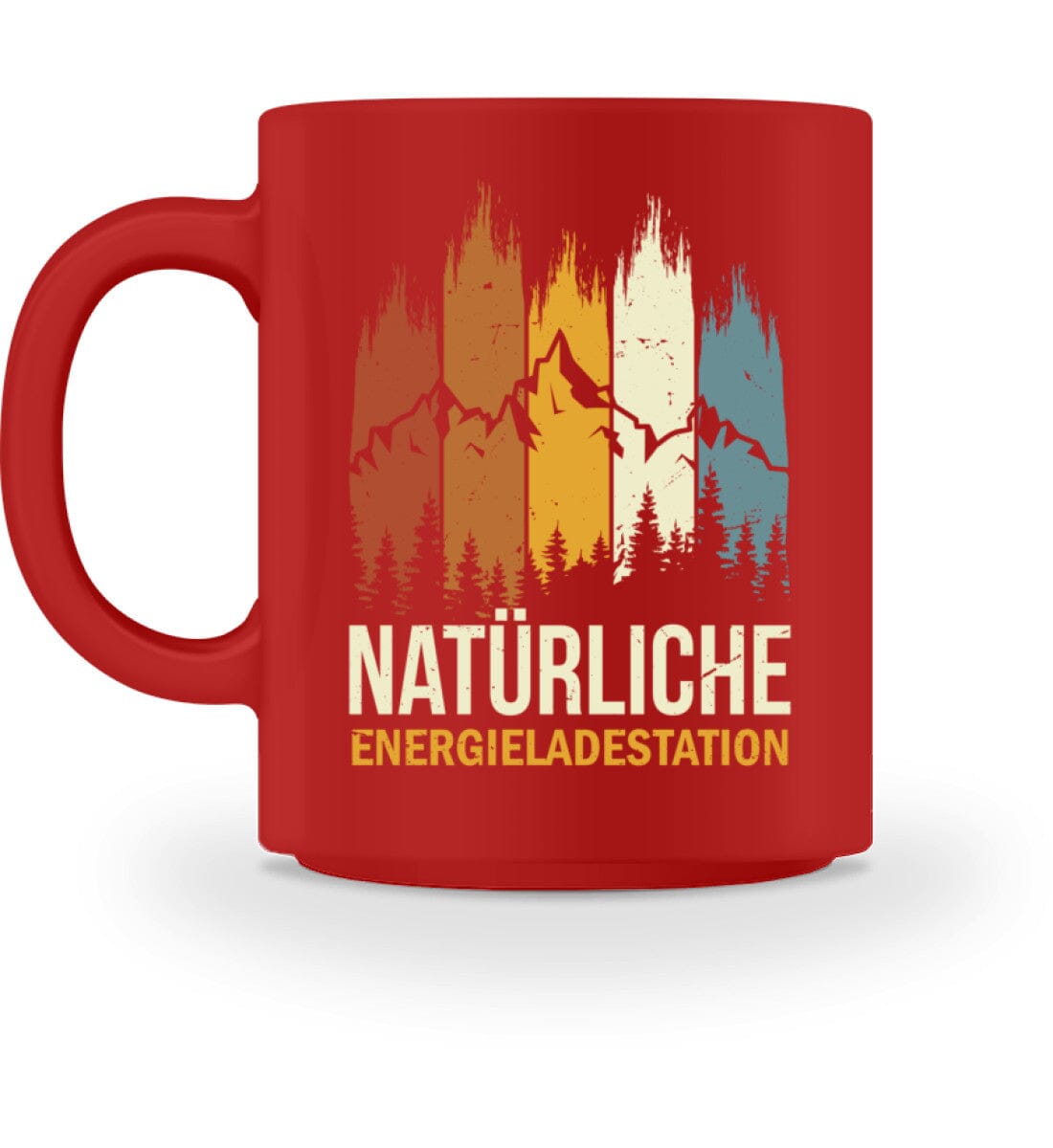 Energieladestation Wald und Berge - Tasse Red M