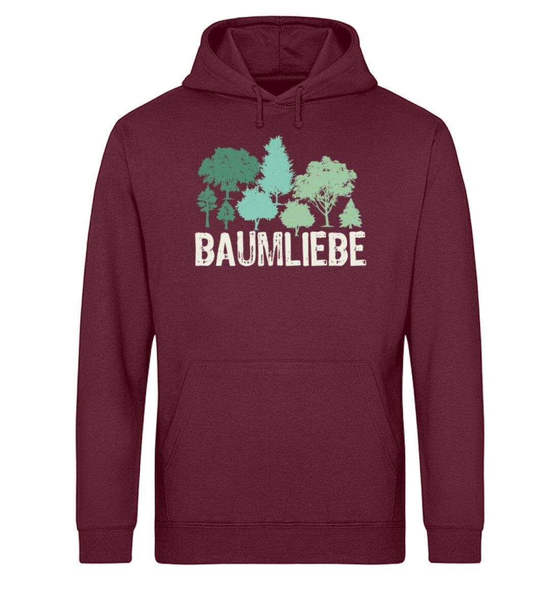 Baumliebe - Unisex Bio Hoodie Burgundy XS