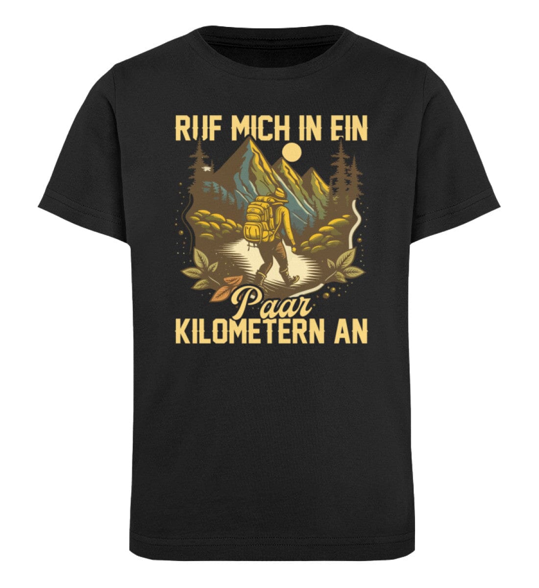 Ruf mich in ein paar Kilometern an - Kinder Bio Shirt Black 12/14 (152/164)