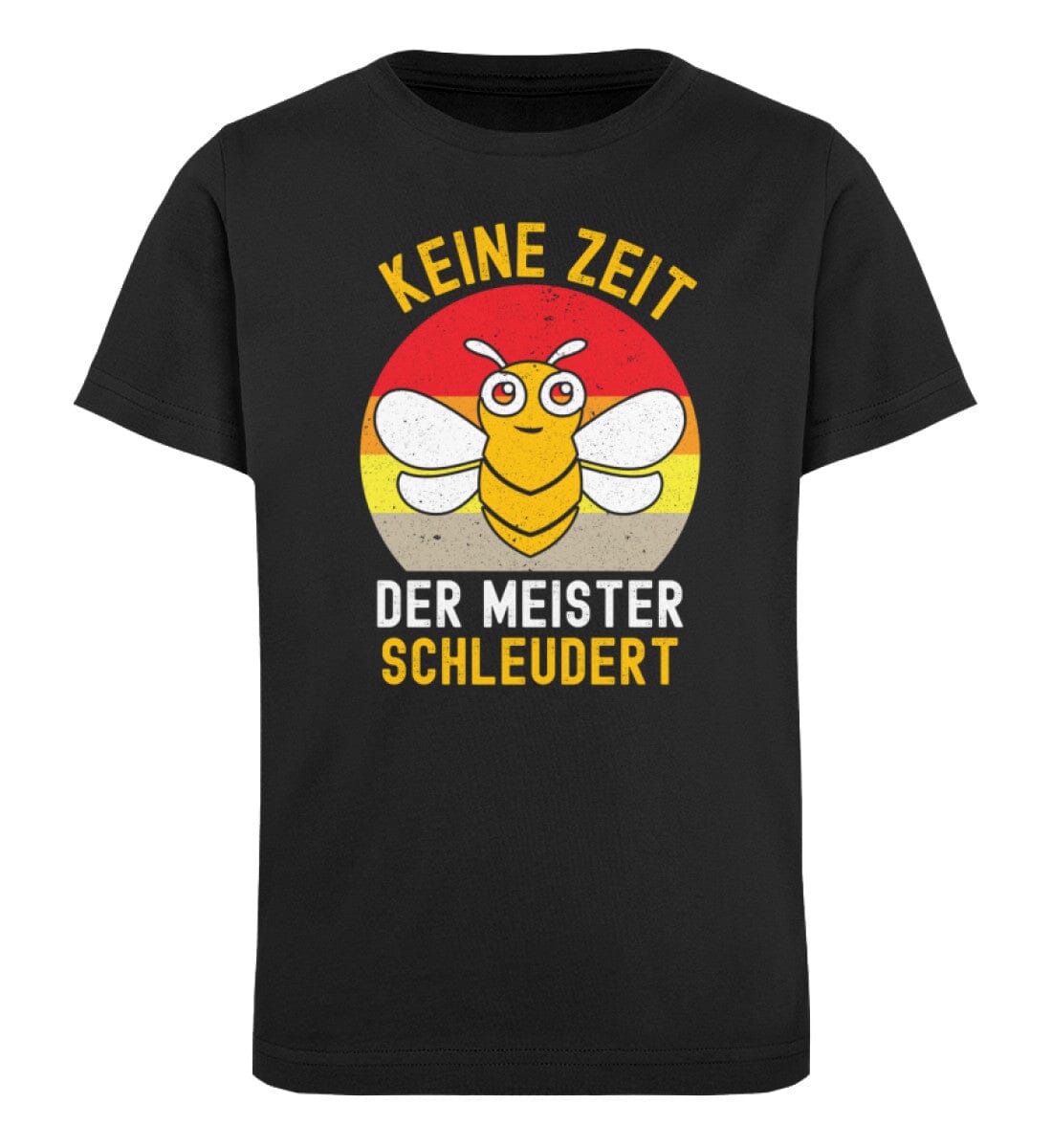 Keine Zeit der Meister schleudert - Kinder Bio Shirt Black 12/14 (152/164)
