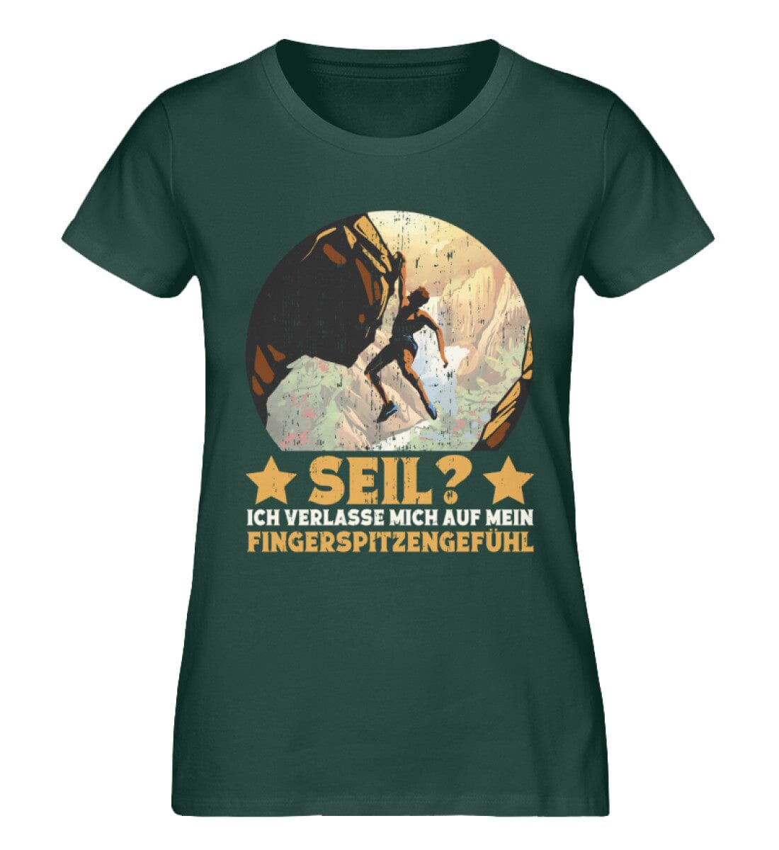 Seil Ich verlasse mich auf mein Fingerspitzengefühl - Damen Premium Bio Shirt Glazed Green S