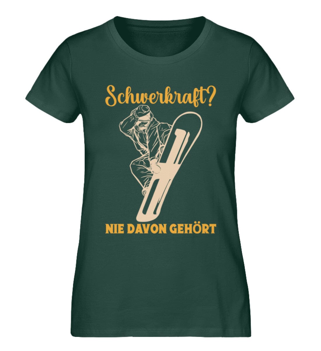 Schwerkraft nie davon gehört Snowboard - Damen Premium Organic Shirt Glazed Green S