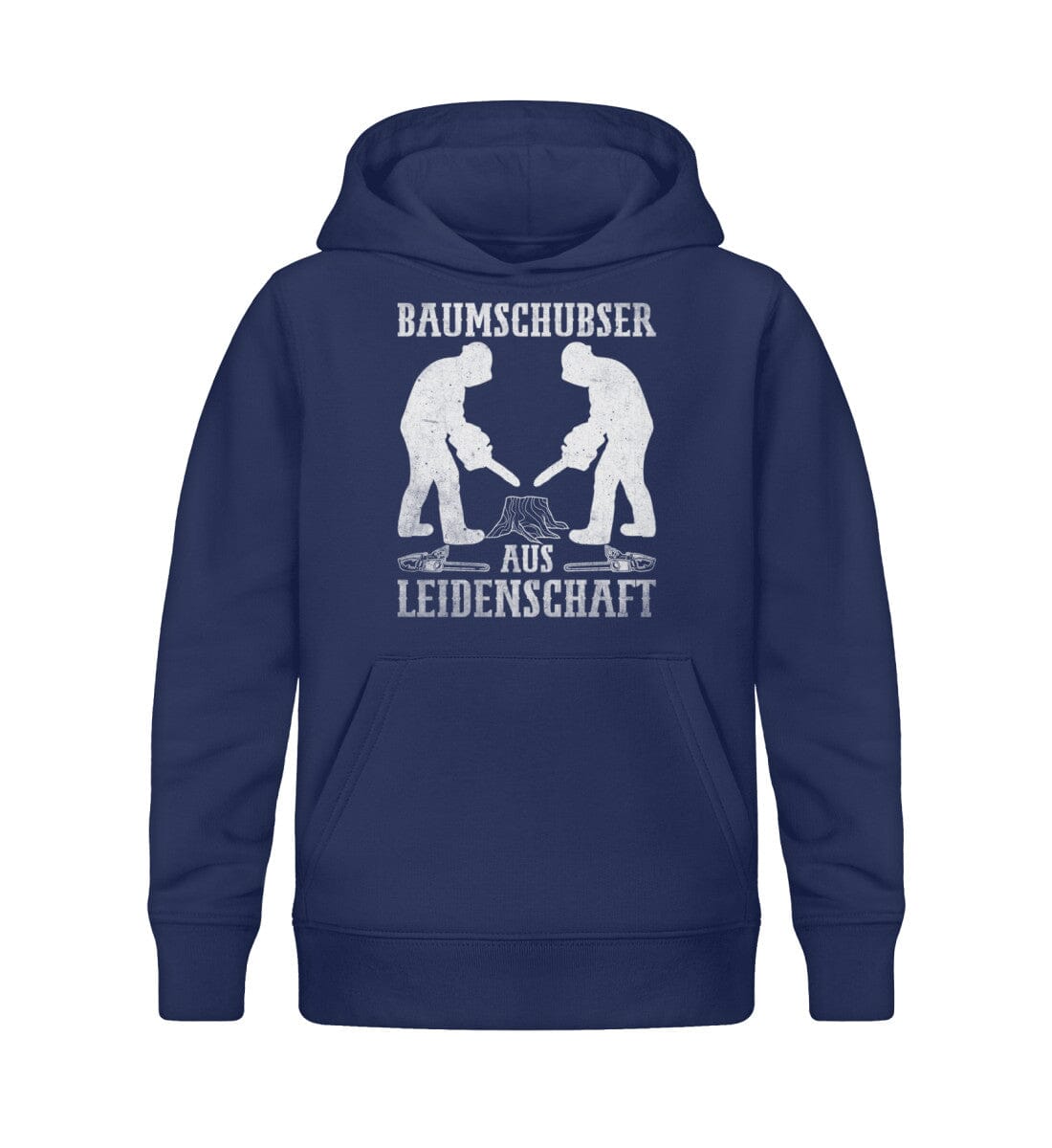 Baumschubser aus Leidenschaft - Kinder Bio Hoodie French Navy 12/14 (152/164)