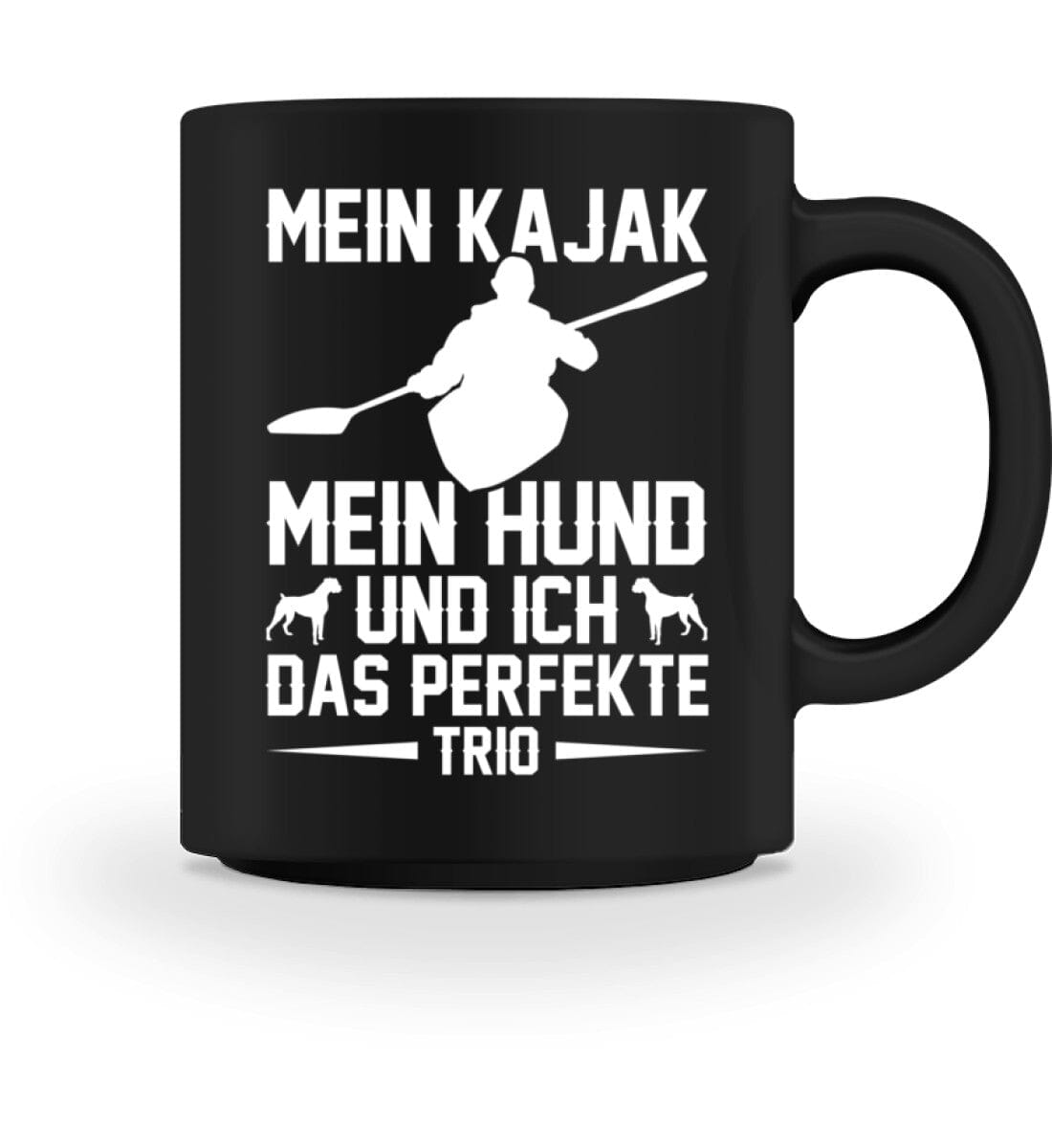 Perfekte Trio Ich Kajak und Hund - Tasse