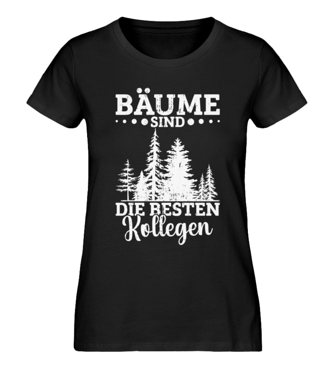 Bäume sind die besten Kollegen - Damen Premium Organic Shirt Black XS