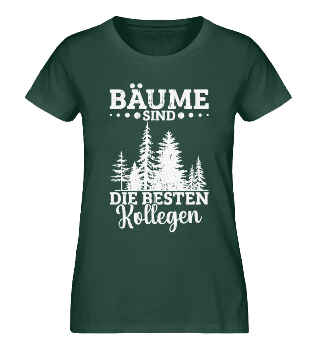 Bäume sind die besten Kollegen - Damen Premium Organic Shirt Glazed Green S