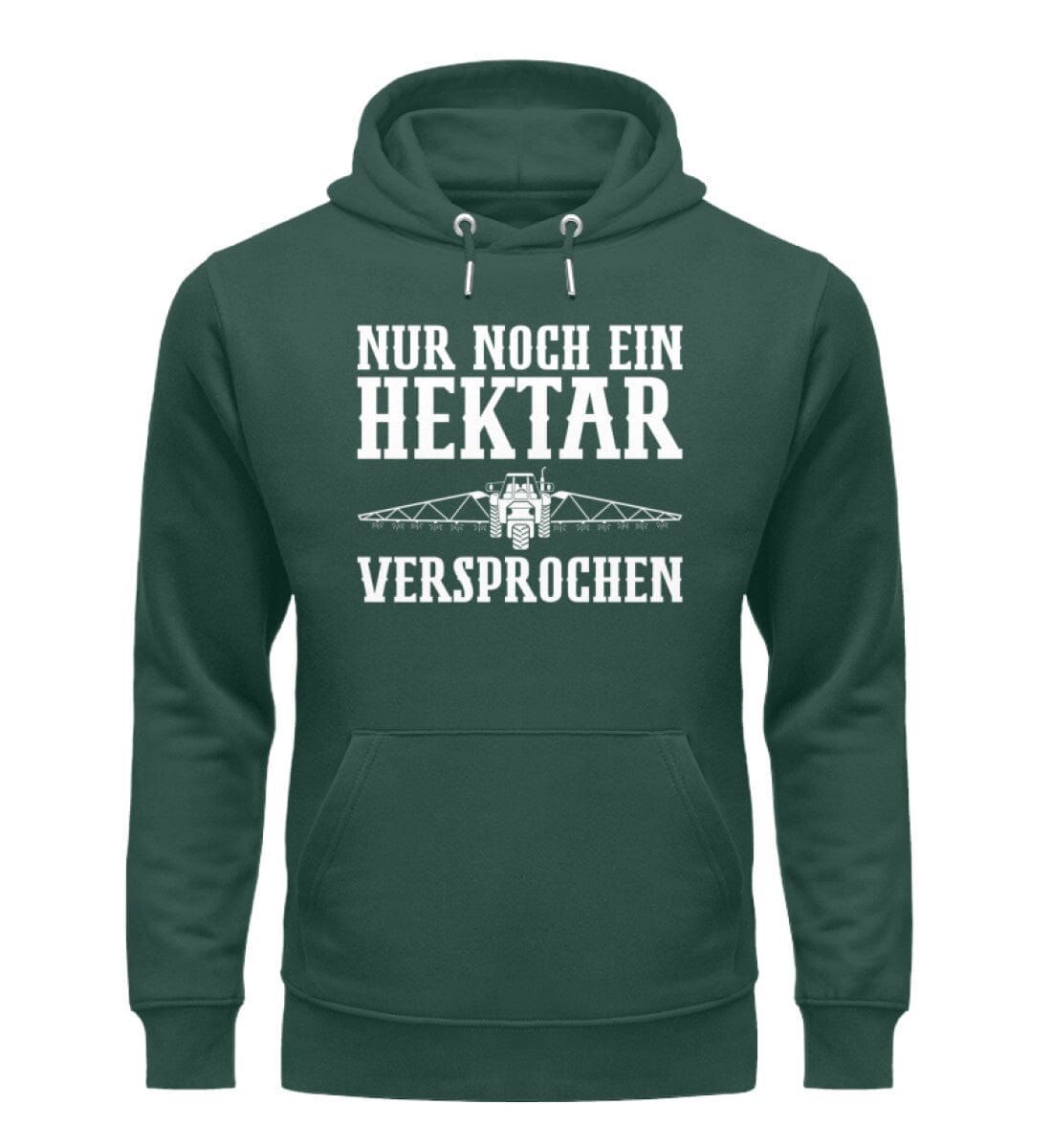 Nur noch ein Hektar versprochen - Unisex Organic Hoodie Glazed Green S