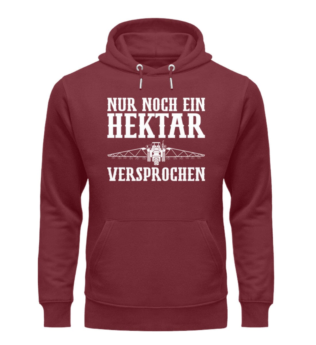 Nur noch ein Hektar versprochen - Unisex Organic Hoodie Burgundy S