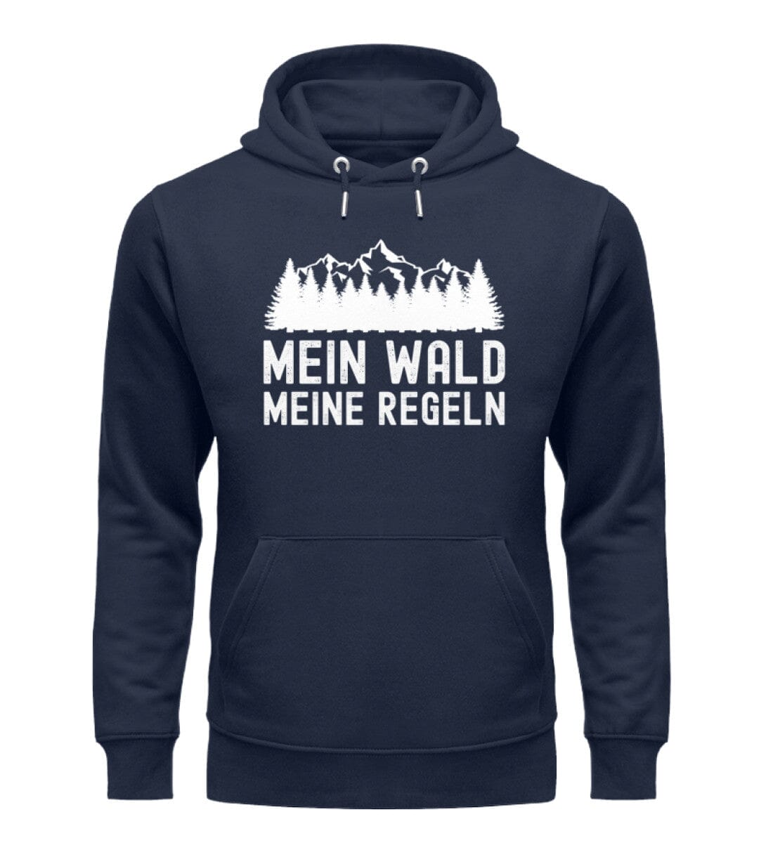 Mein Wald meine Regeln - Unisex Premium Bio Hoodie French Navy XS