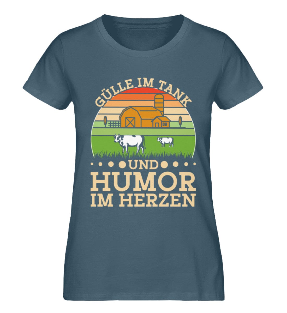 Gülle im Tank Humor im Herzen - Damen Premium Bio Shirt Stargazer XS