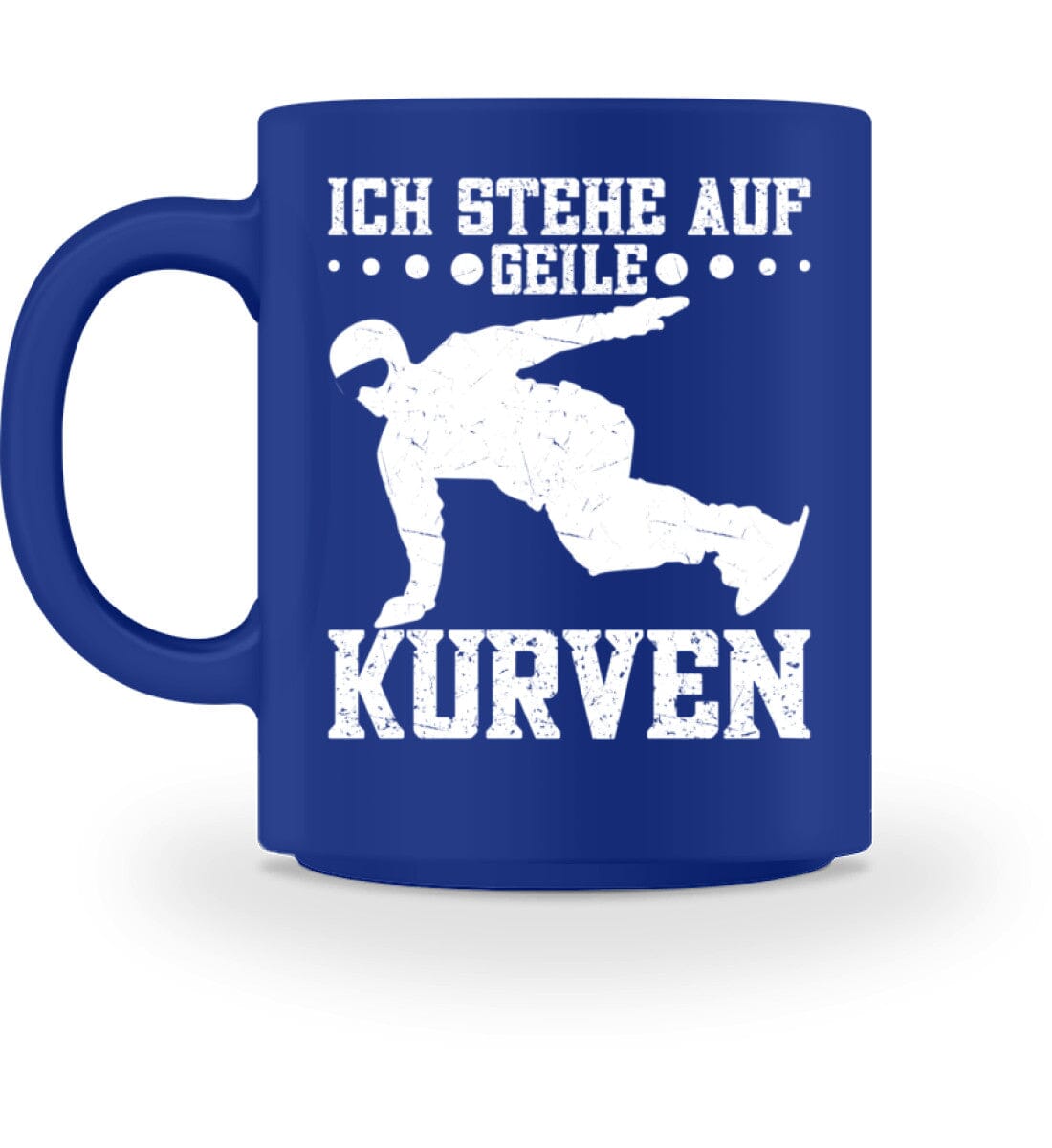 Ich stehe auf geile Kurven Snowboard - Tasse Royal M