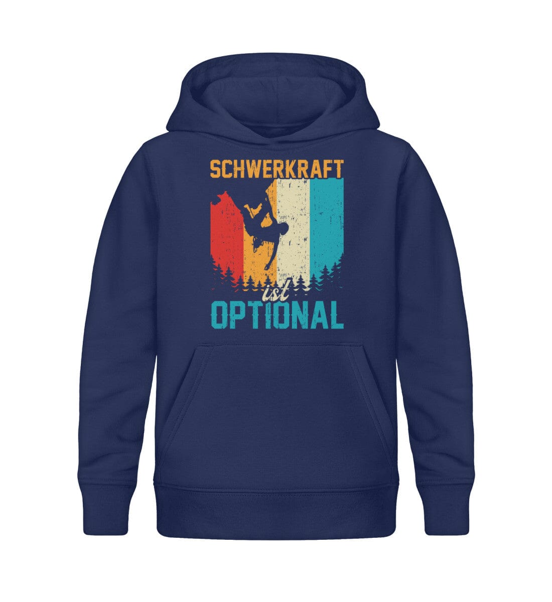 Schwerkraft ist optional - Kinder Bio Hoodie French Navy 12/14 (152/164)