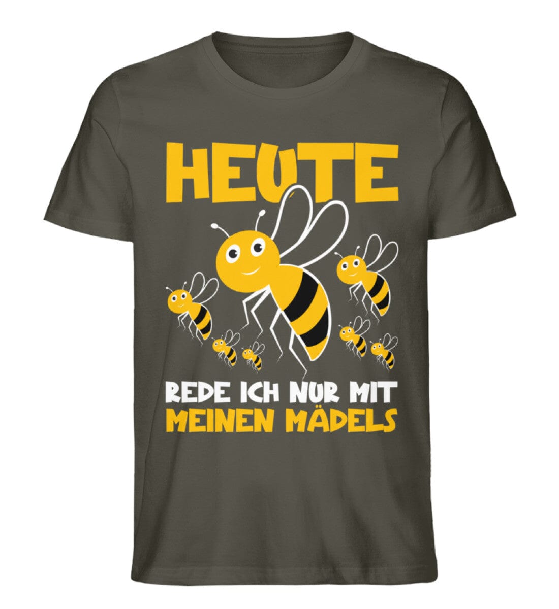 Heute rede ich nur mit meinen Mädels - Unisex Premium Bio Shirt Khaki S