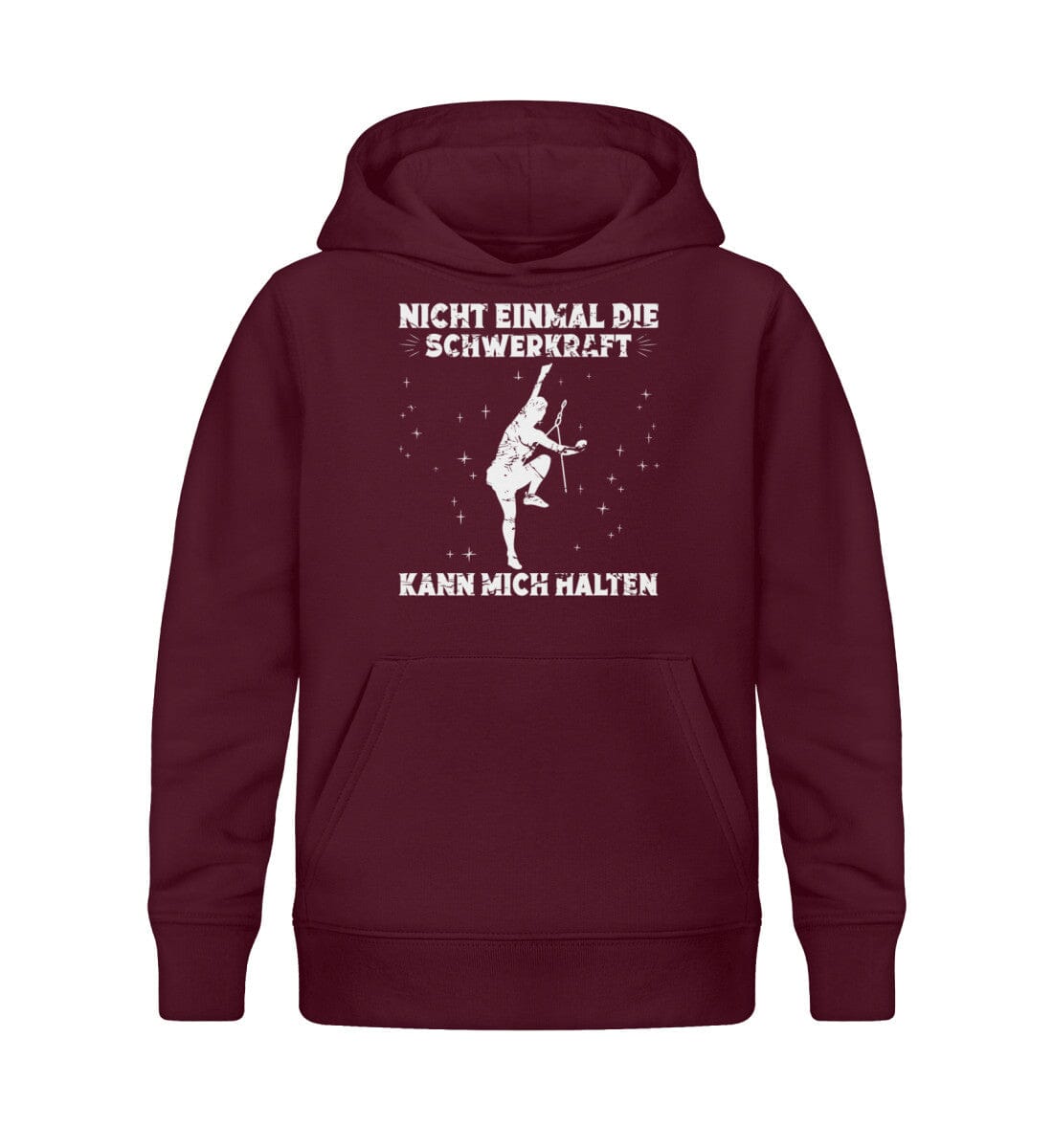 Die Schwerkraft kann mich nicht halten - Kinder Bio Hoodie Burgundy 12/14 (152/164)