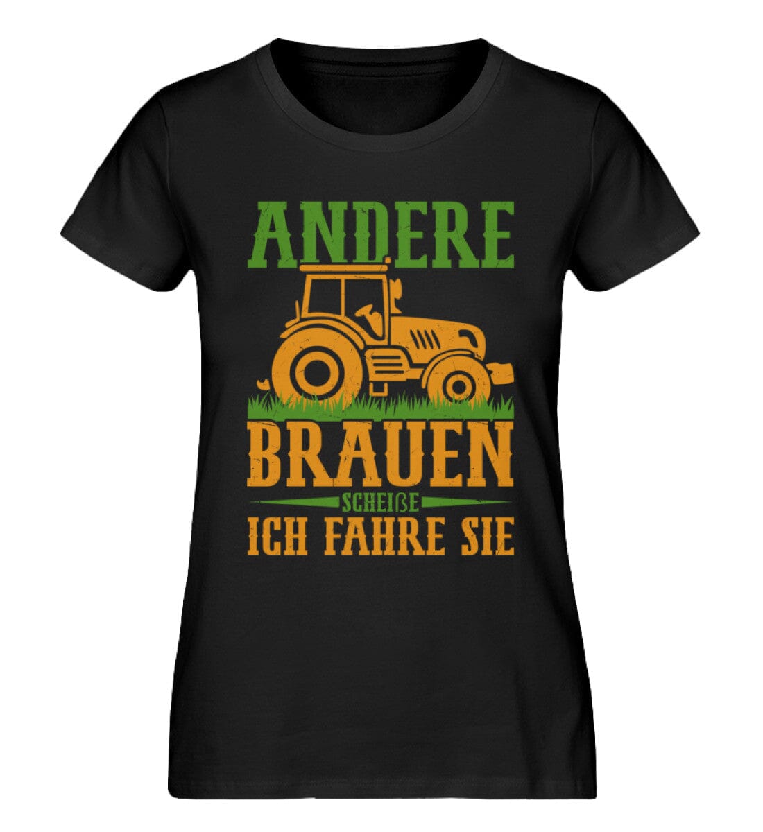 Andere Brauen scheiße ich fahre Sie - Damen Premium Bio Shirt Black XS