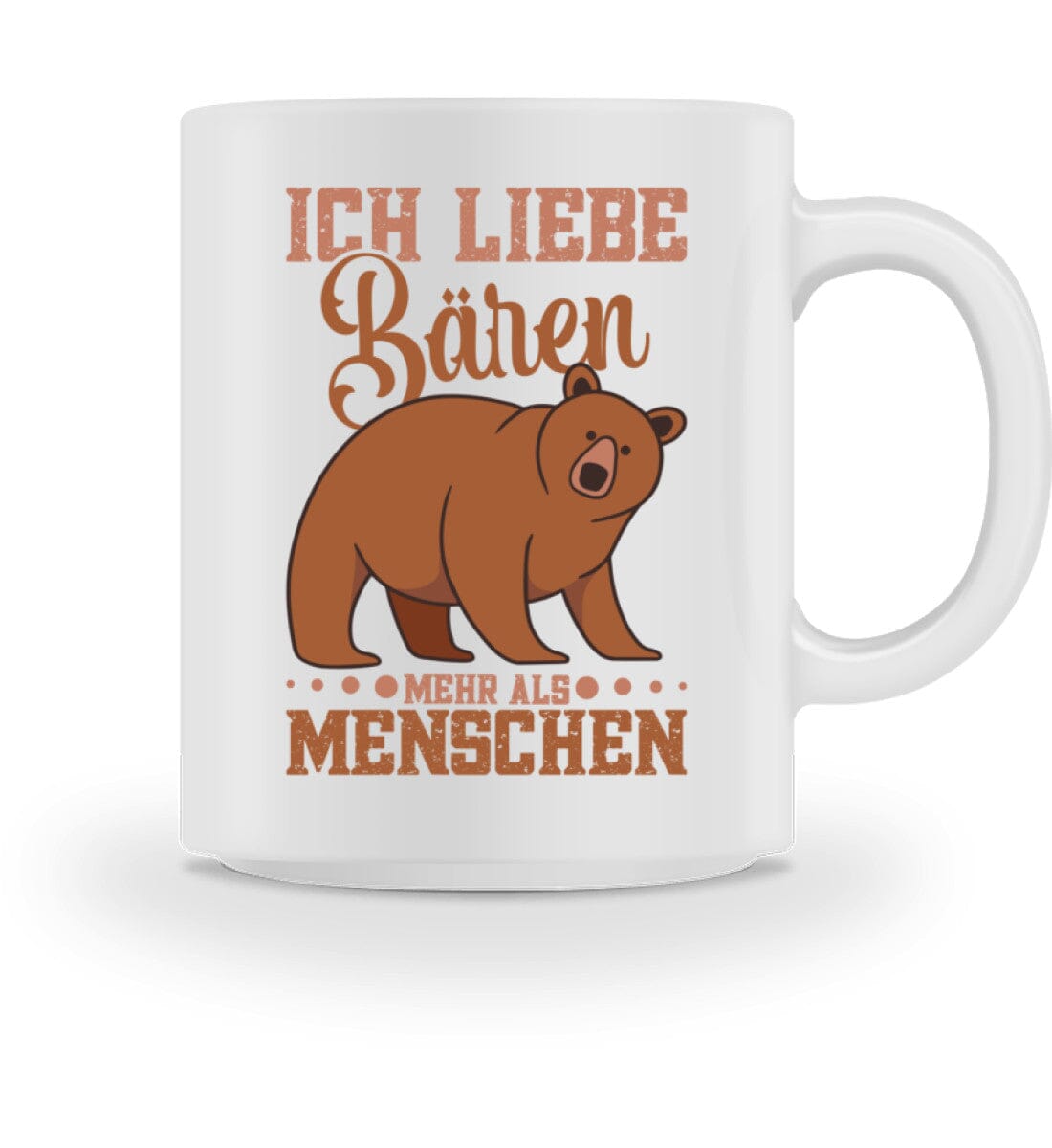 Ich liebe Bären mehr als Menschen - Tasse