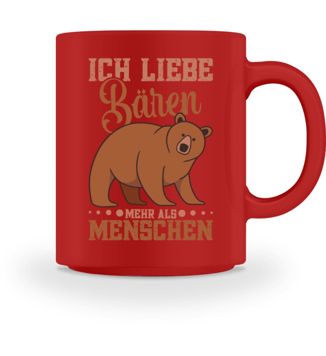 Ich liebe Bären mehr als Menschen - Tasse