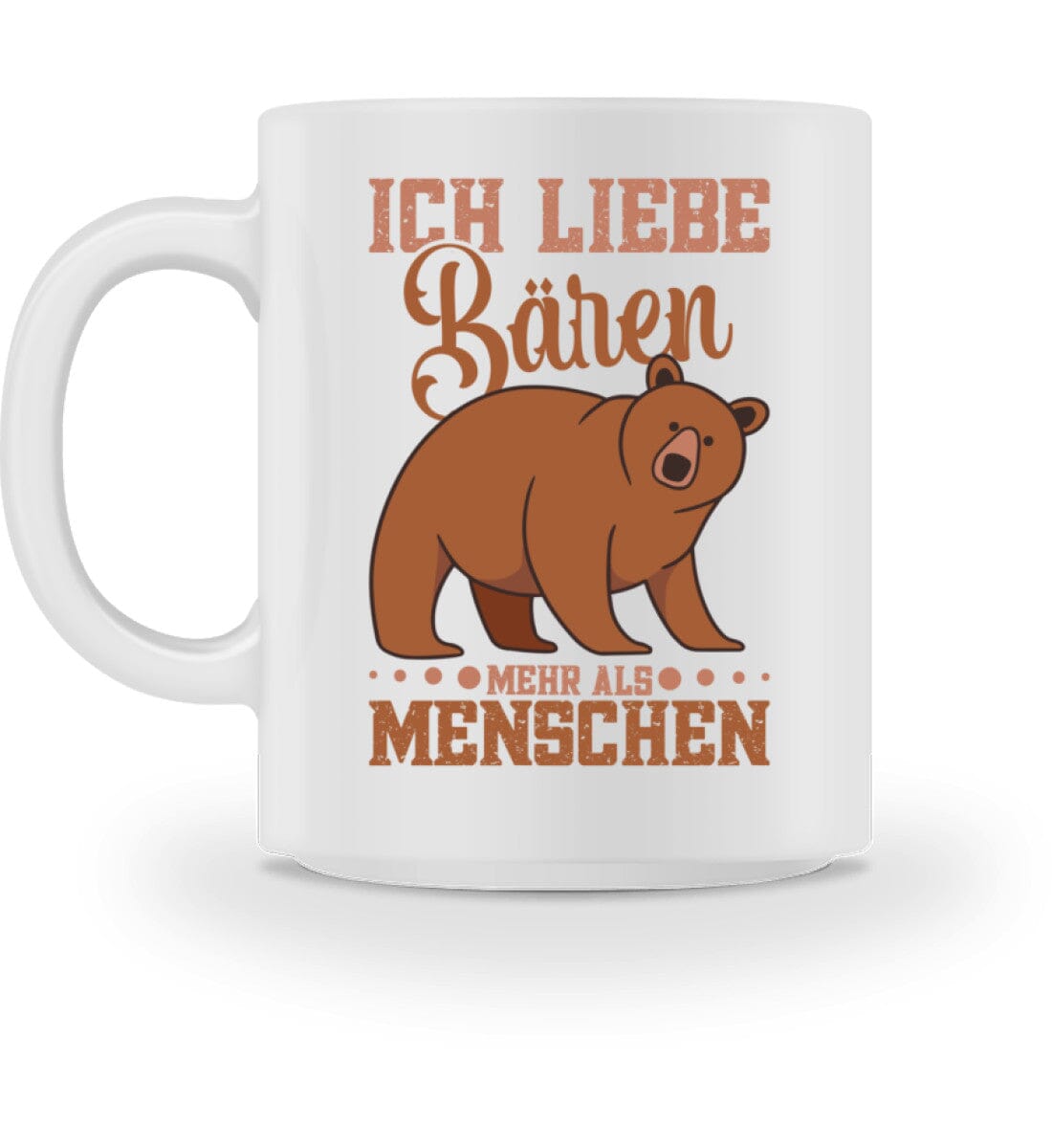 Ich liebe Bären mehr als Menschen - Tasse White M