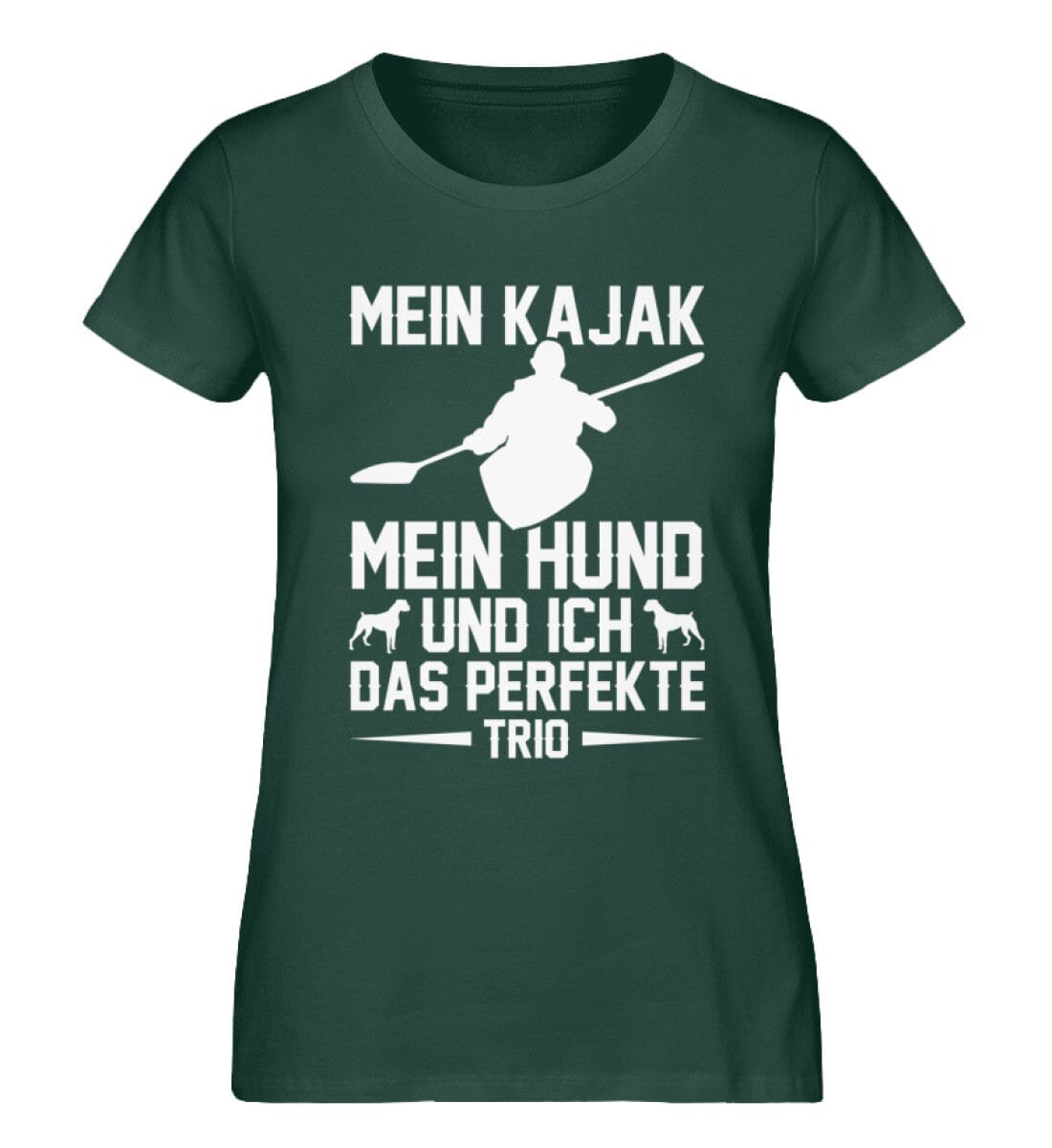 Perfekte Trio Ich Kajak und Hund - Damen Premium Bio Shirt Glazed Green S