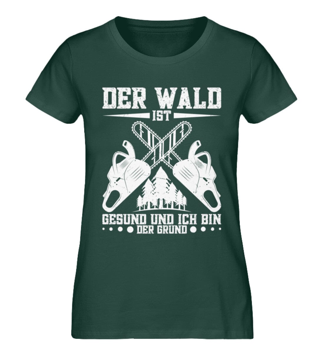 Der Wald ist gesund und ich bin der Grund - Damen Premium Bio Shirt Glazed Green S