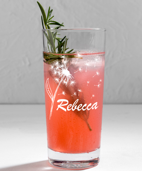 Pusteblume - Trinkglas (personalisierbar)