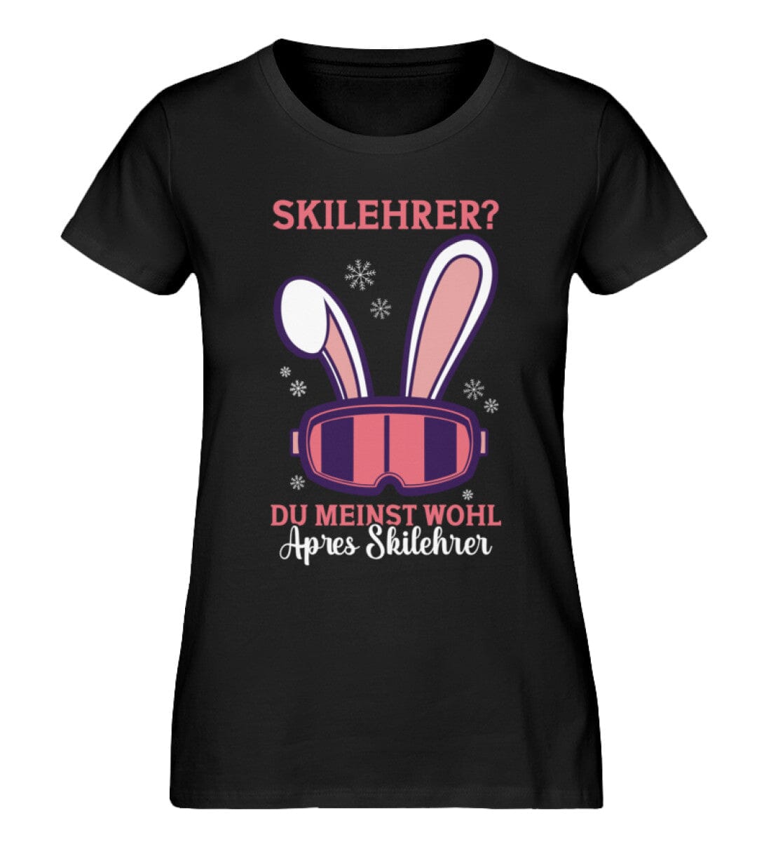 Skilehrer du meinst Apres Skilehrer - Damen Premium Organic Shirt Black XS
