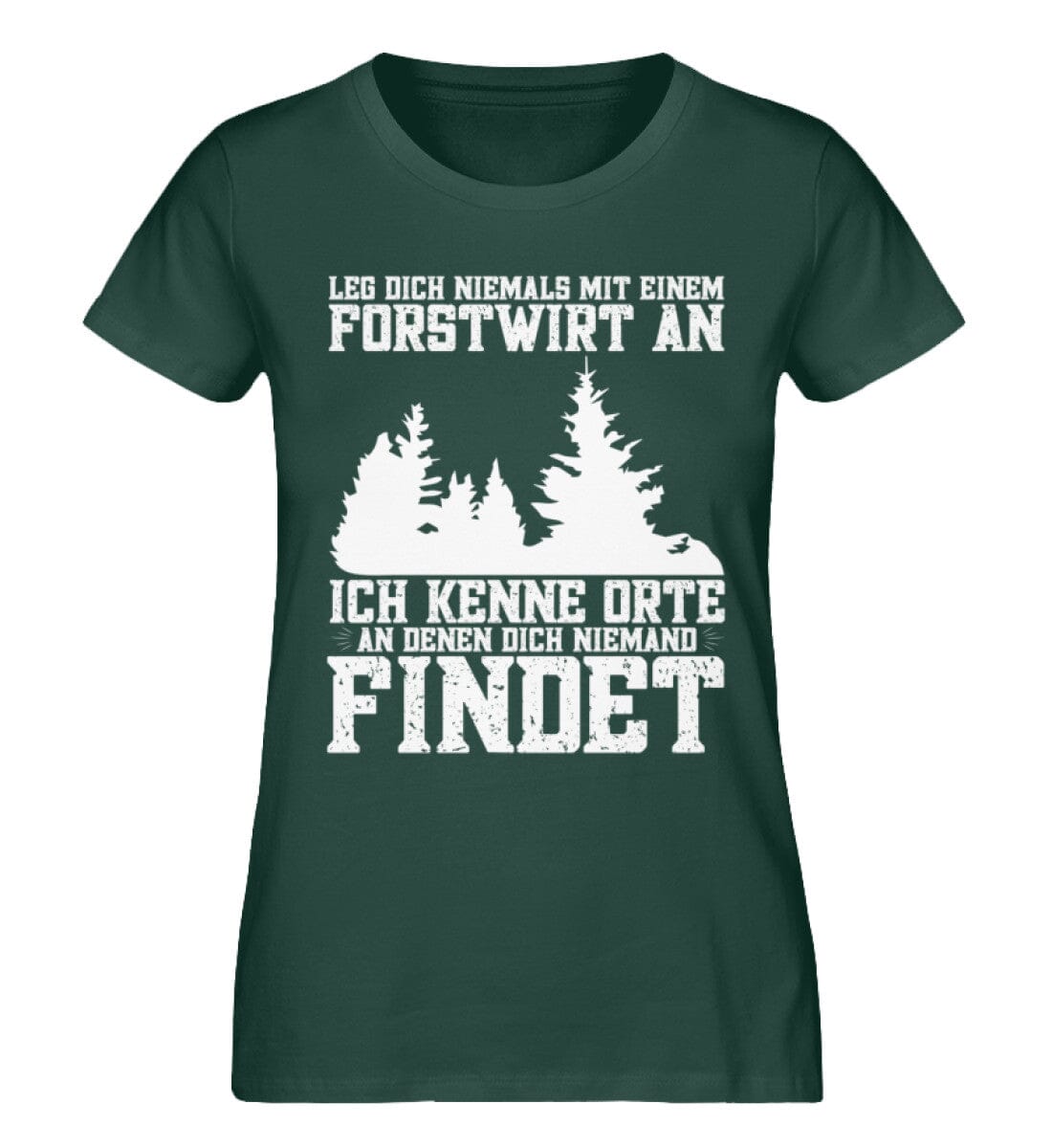 Leg dich niemals mit einem Forstwirt an - Damen Premium Organic Shirt Glazed Green S