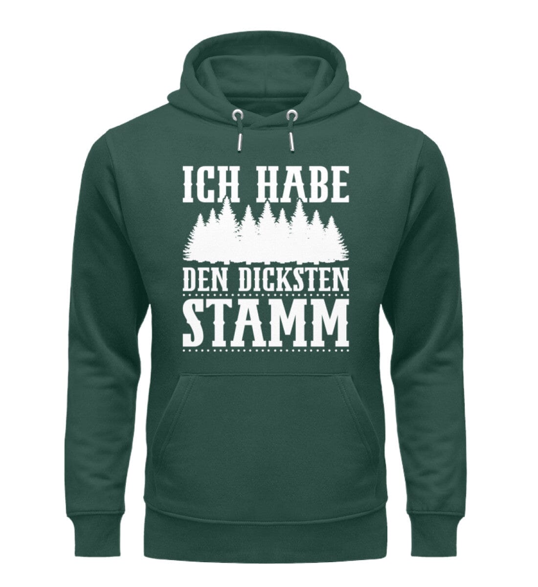 Ich habe den dicksten Stamm - Unisex Organic Hoodie Glazed Green S