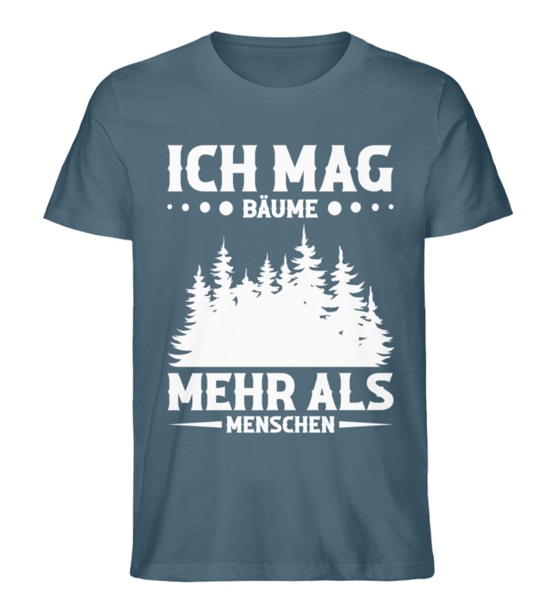 Ich mag Bäume mehr als Menschen - Unisex Premium Bio Shirt Stargazer S