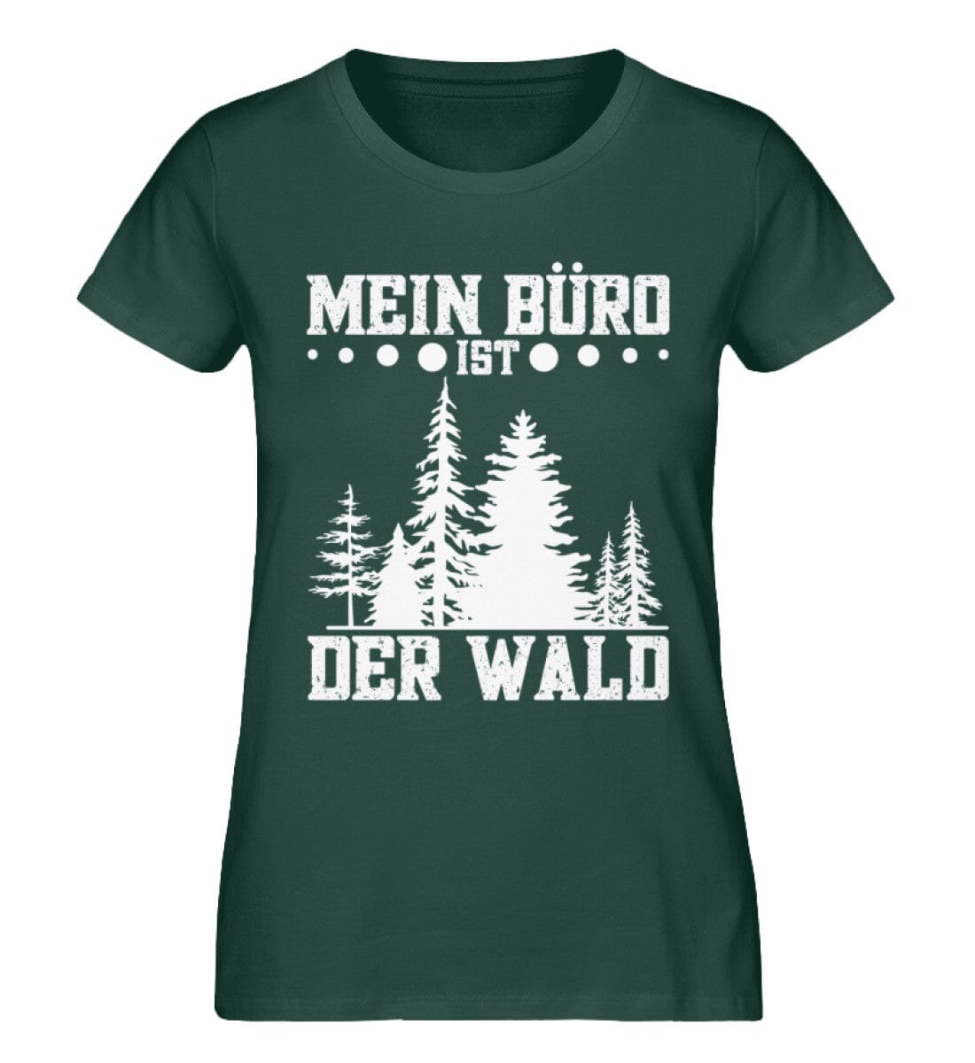 Mein Büro ist der Wald - Damen Premium Organic Shirt Glazed Green S