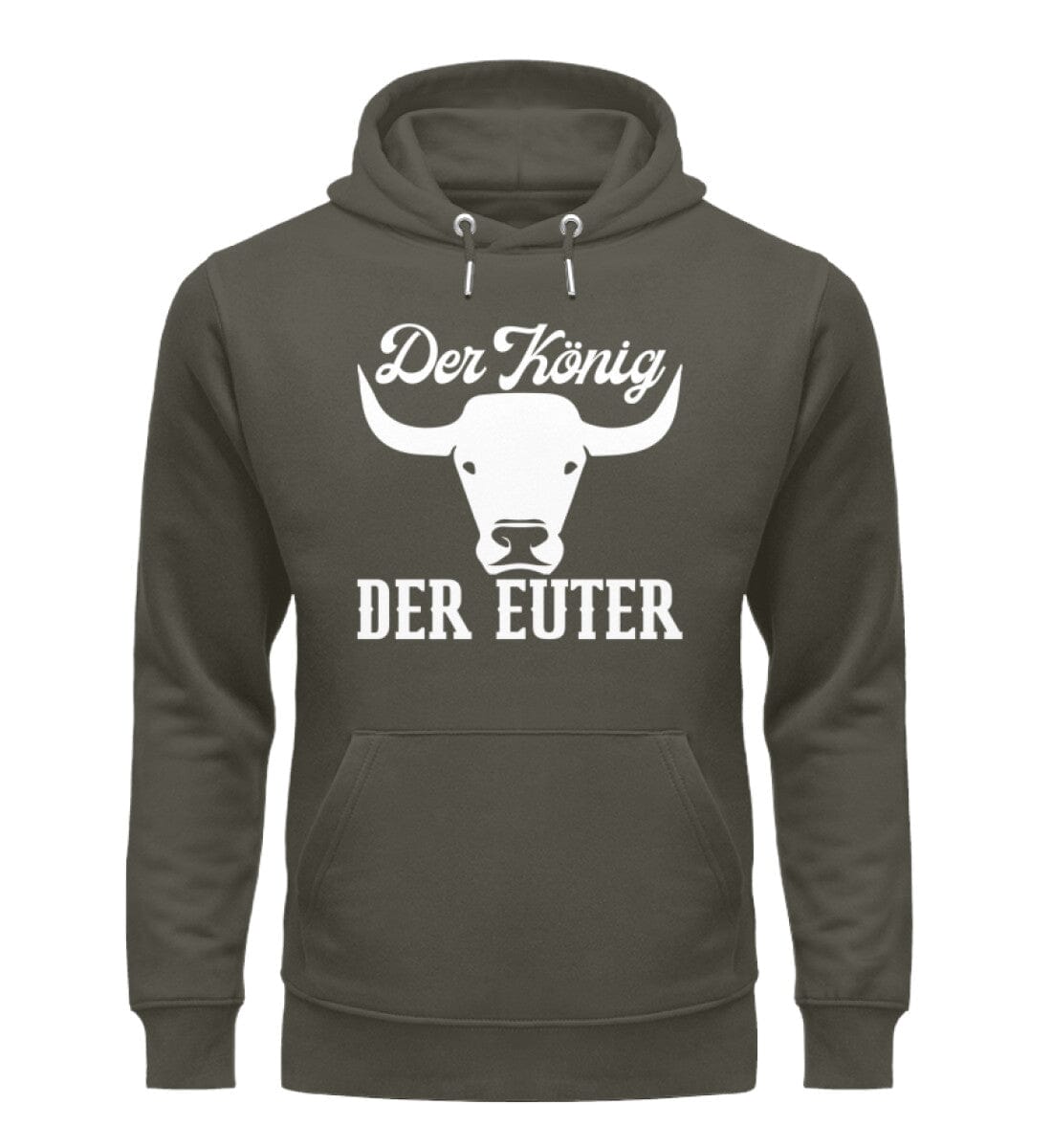 Der König der Euter - Unisex Organic Hoodie Khaki XS