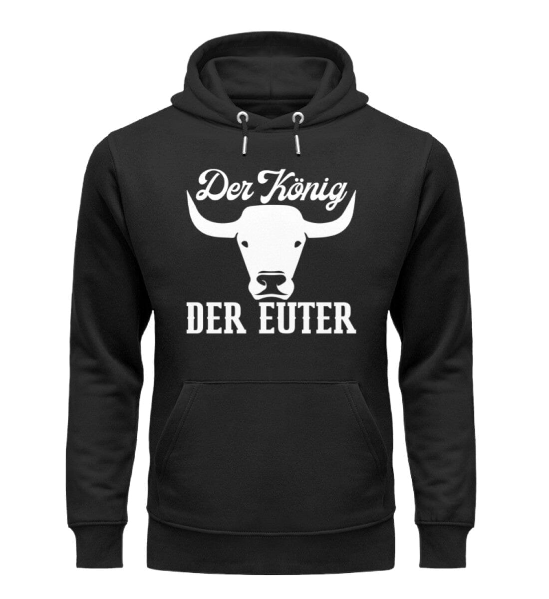 Der König der Euter - Unisex Organic Hoodie Black XS