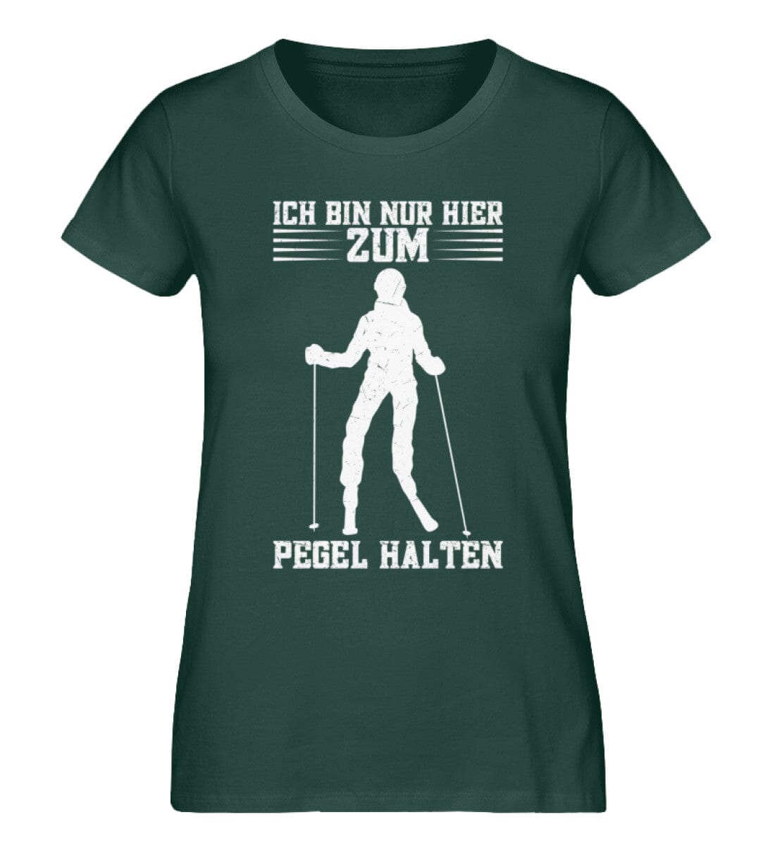 Ich bin zum Pegel halten hier - Damen Premium Organic Shirt Glazed Green S