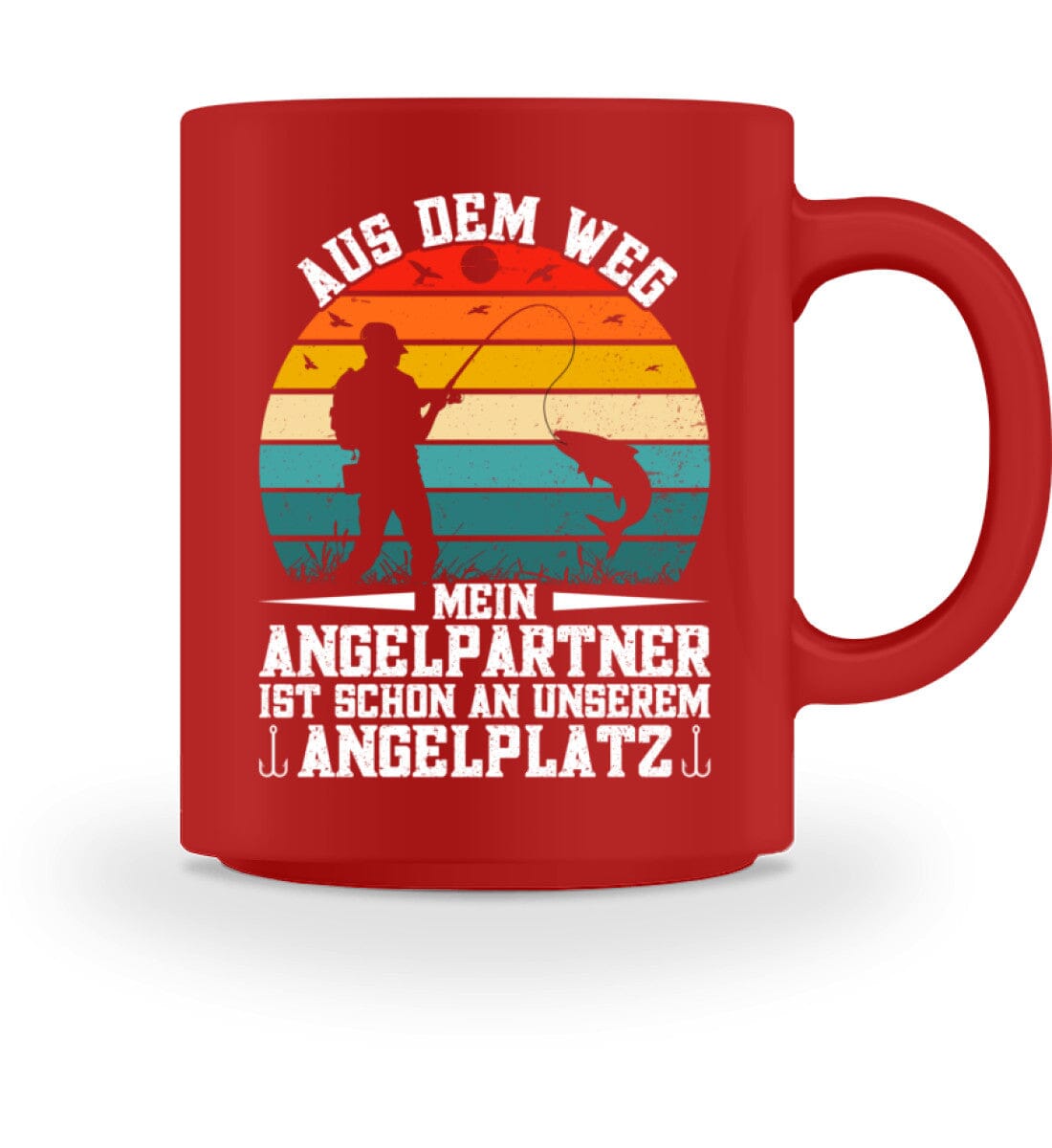 Aus dem Weg mein Angelpartner wartet - Tasse