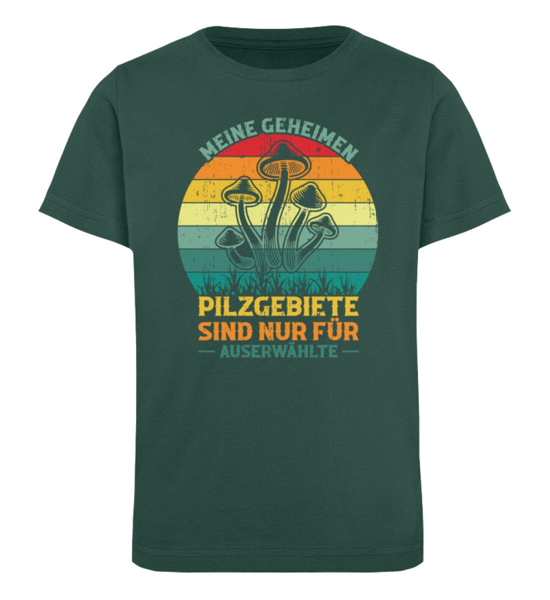 Meine geheimen Pilzgebiete - Kinder Bio Shirt Glazed Green 12/14 (152/164)