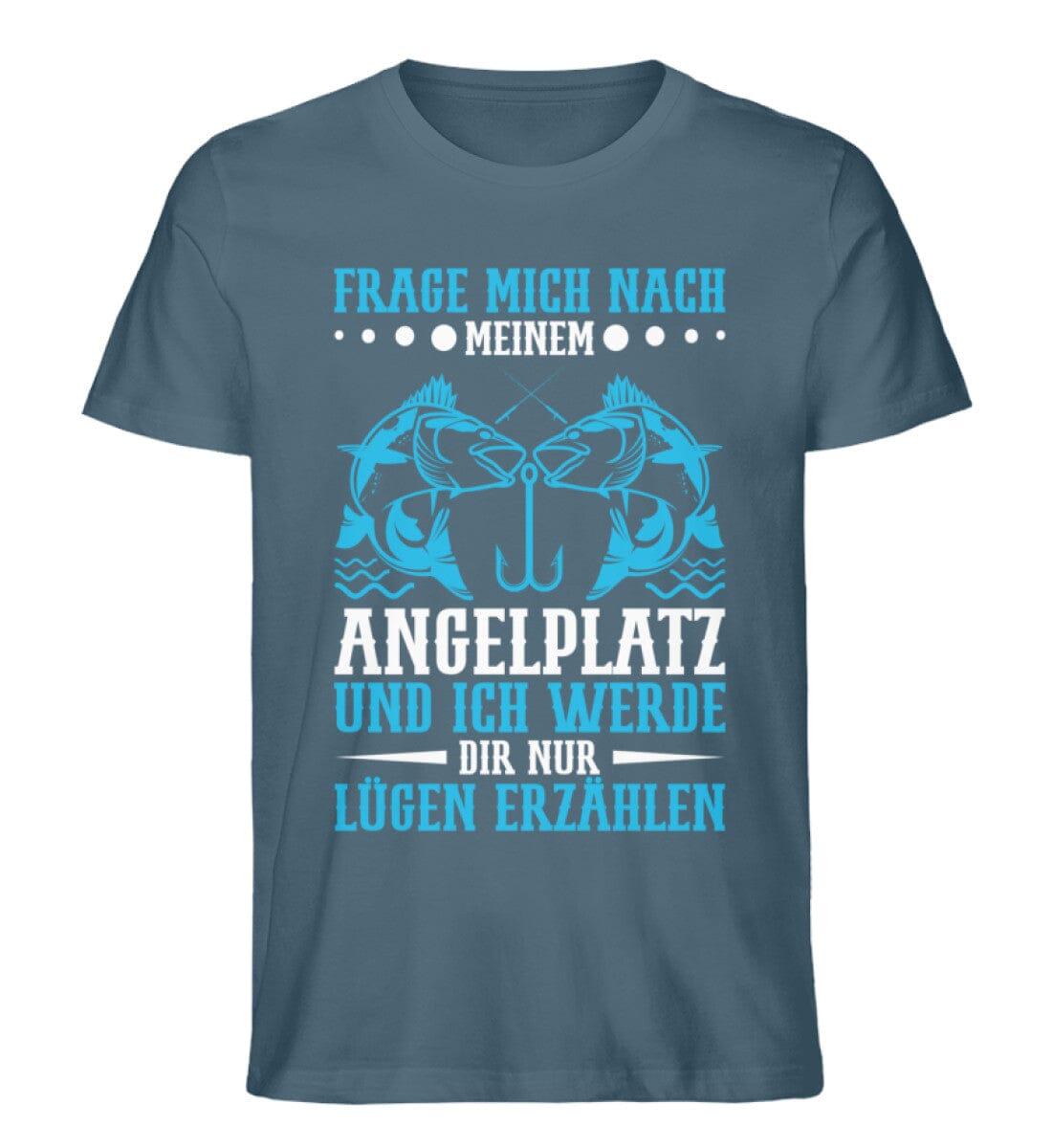 Frage nicht nach meinem Angelplatz - Unisex Premium Bio Shirt Stargazer S