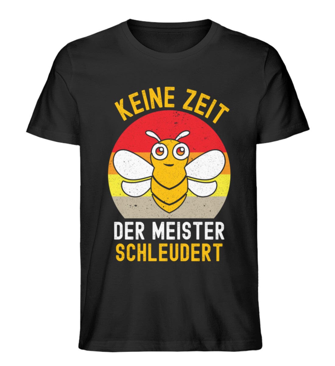 Keine Zeit der Meister schleudert - Unisex Premium Bio Shirt Black XS