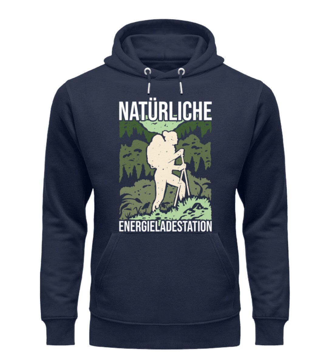 Natürliche Energieladestation - Unisex Premium Bio Hoodie French Navy XS