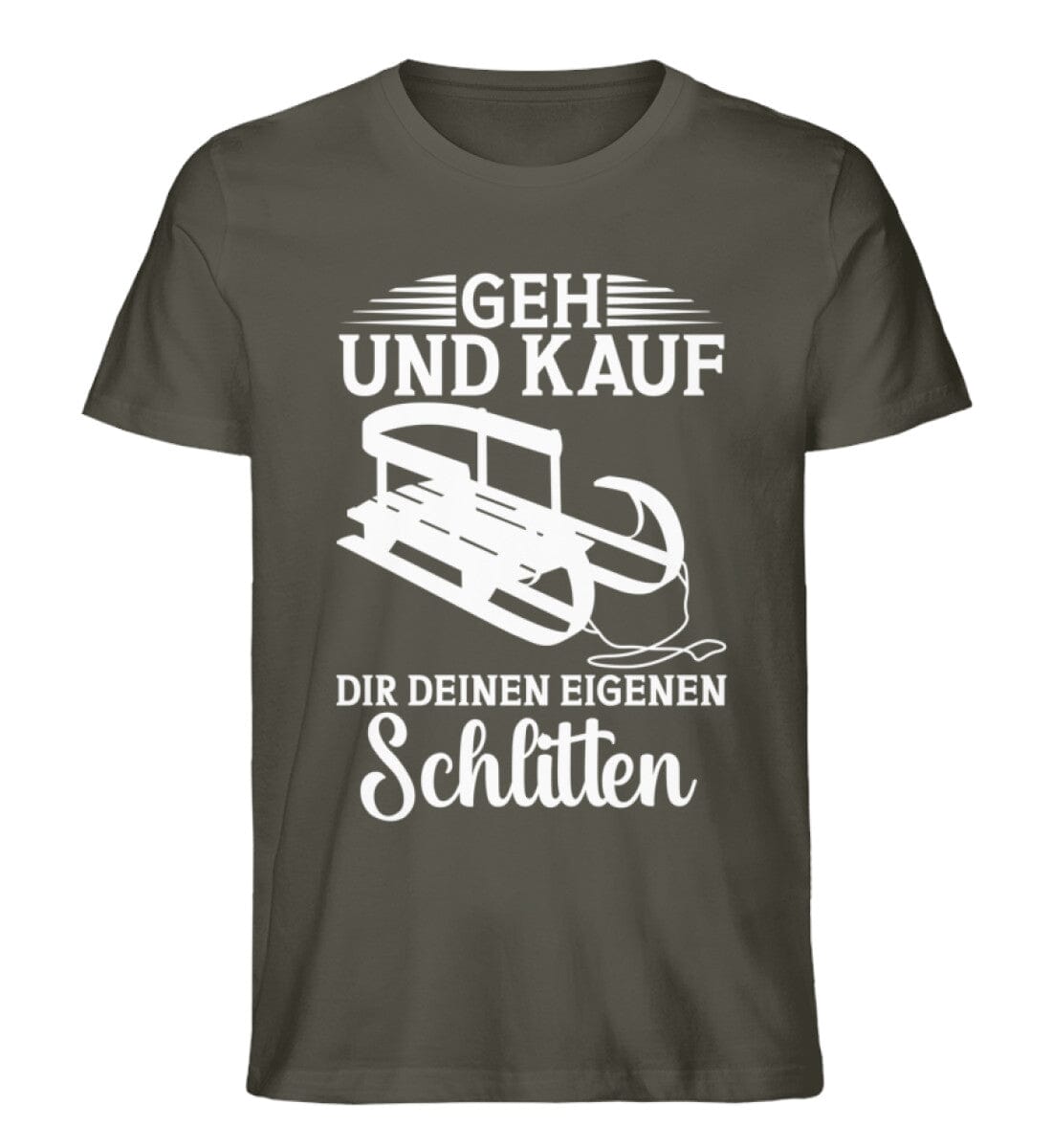 Kauf dir einen eigenen Schlitten - Unisex Premium Bio Shirt Khaki S