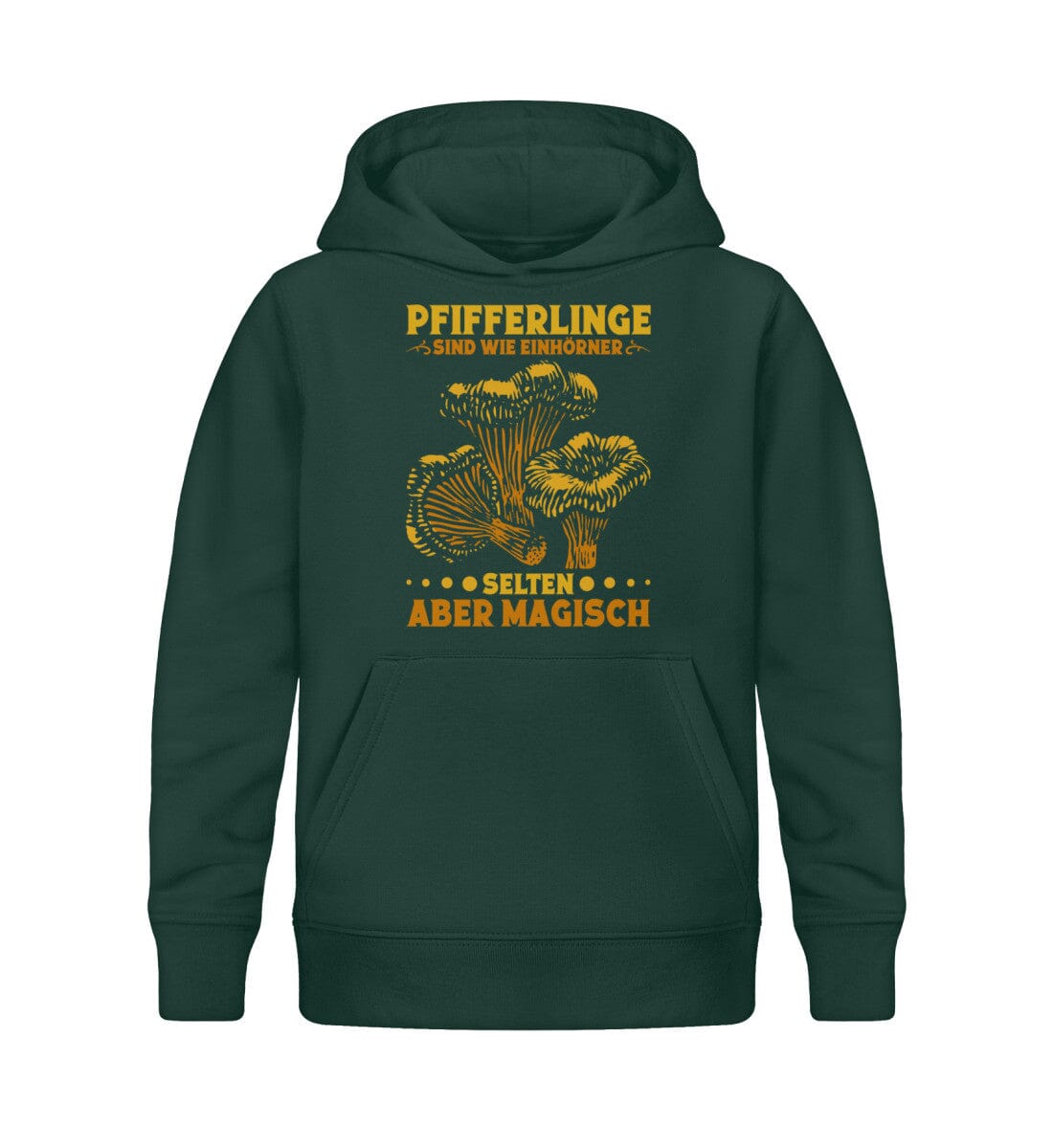 Pfifferlinge sind wie Einhörner - Kinder Bio Hoodie Glazed Green 12/14 (152/164)