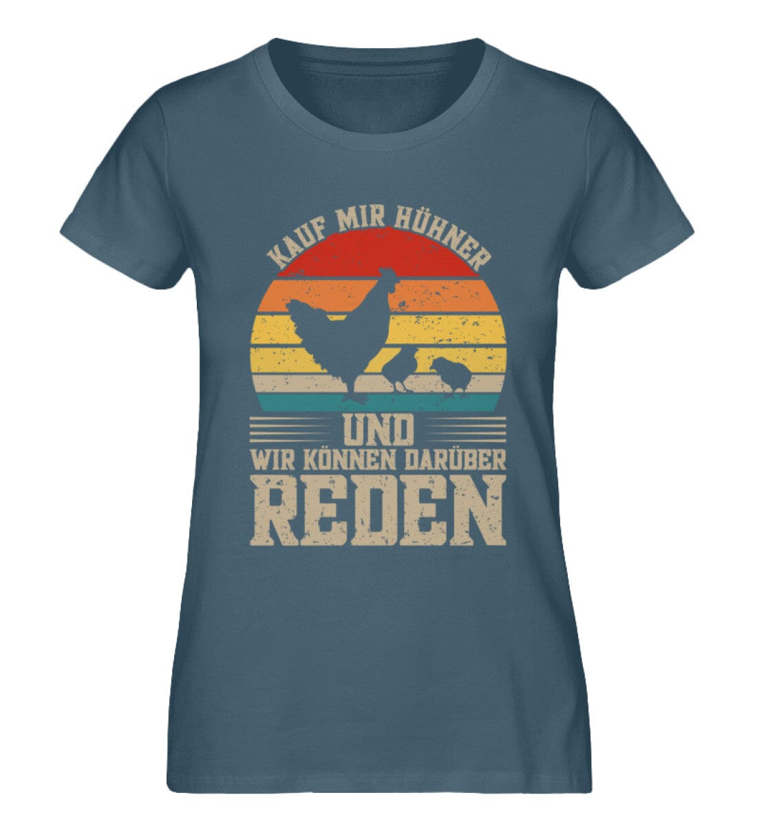 Kauf mir Hühner und wir können darüber reden - Damen Premium Bio Shirt Stargazer XS