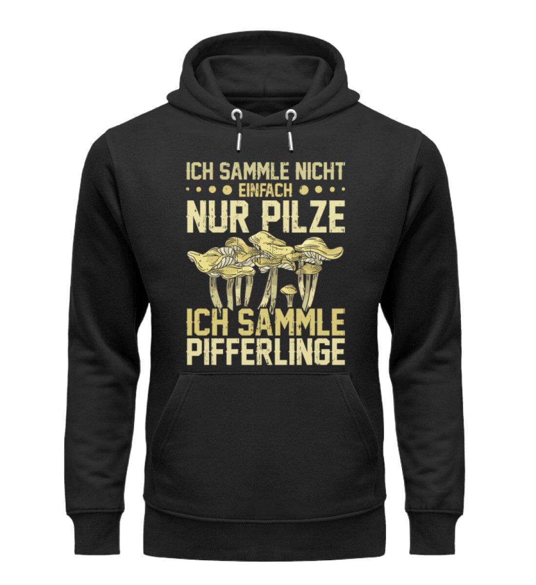 Ich sammle Pfifferlinge - Unisex Premium Bio Hoodie Black XS