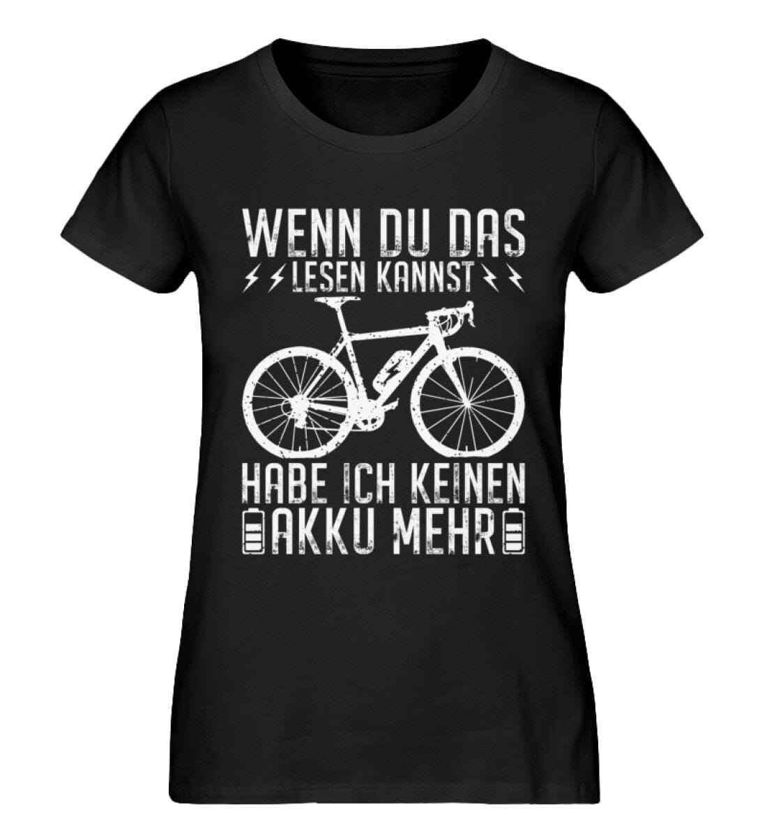 Ich habe keinen Akku mehr E-Bike - Damen Premium Bio Shirt Black XS