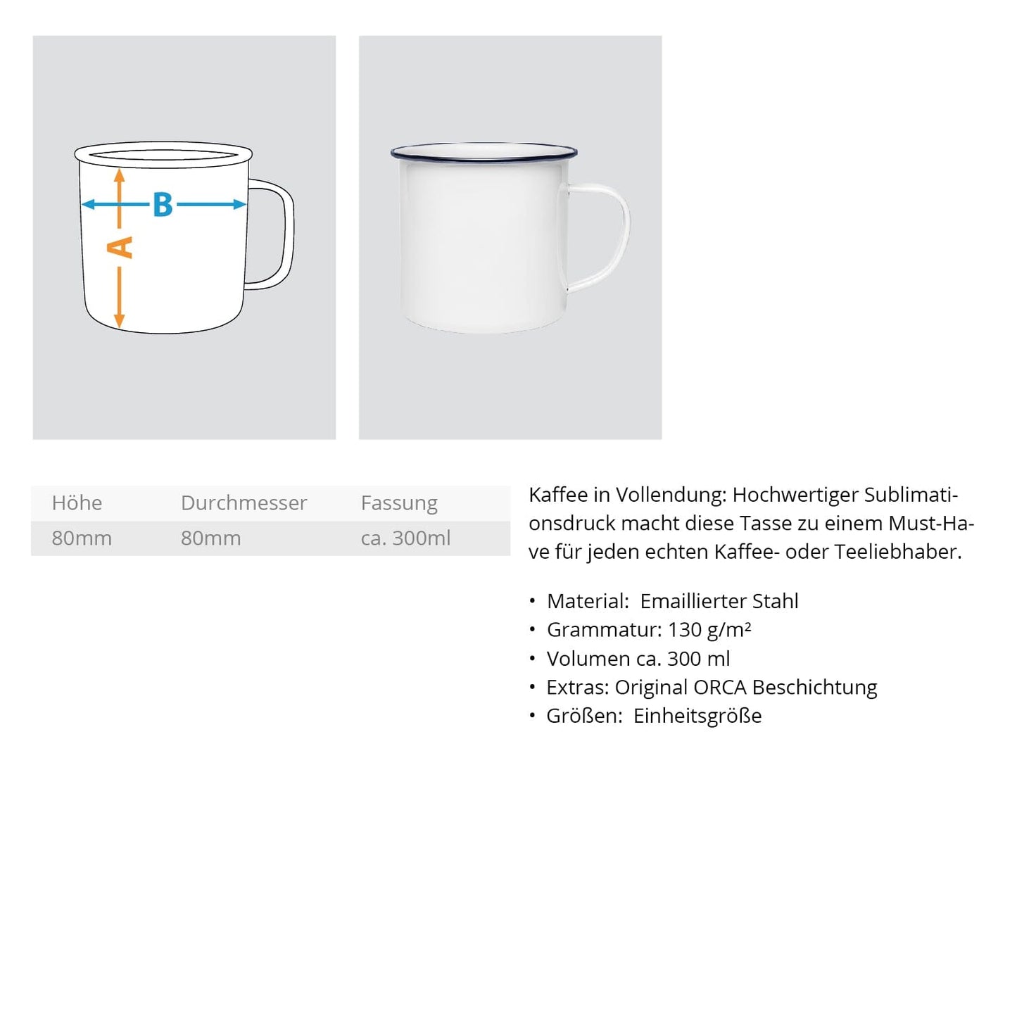 Bremsspuren sind cool - Emaille Tasse