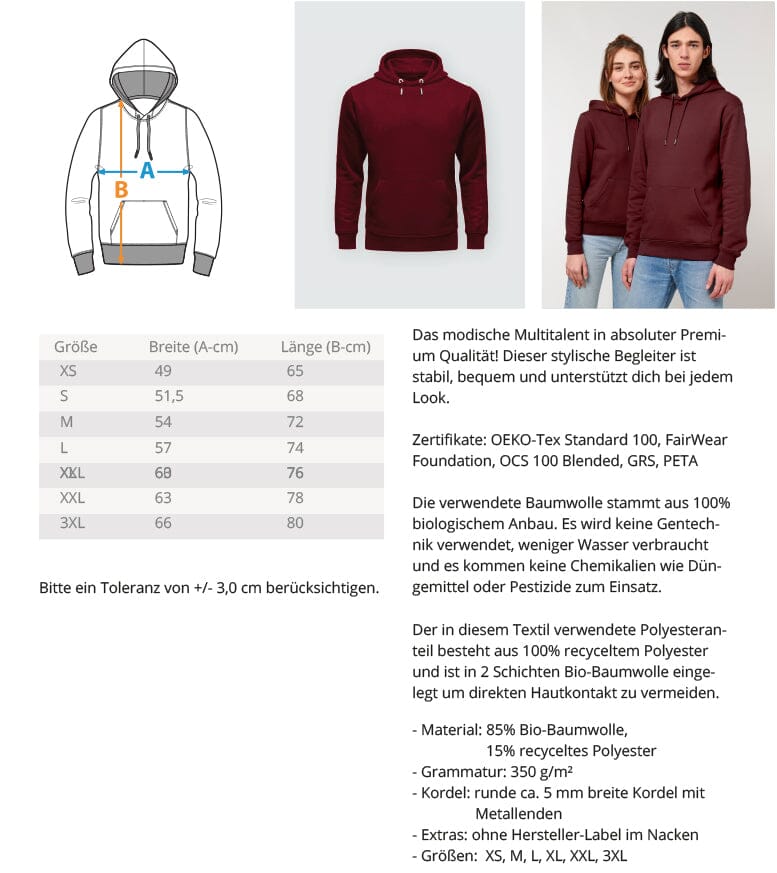 Heimwerker aus Leidenschaft - Unisex Premium Bio Hoodie