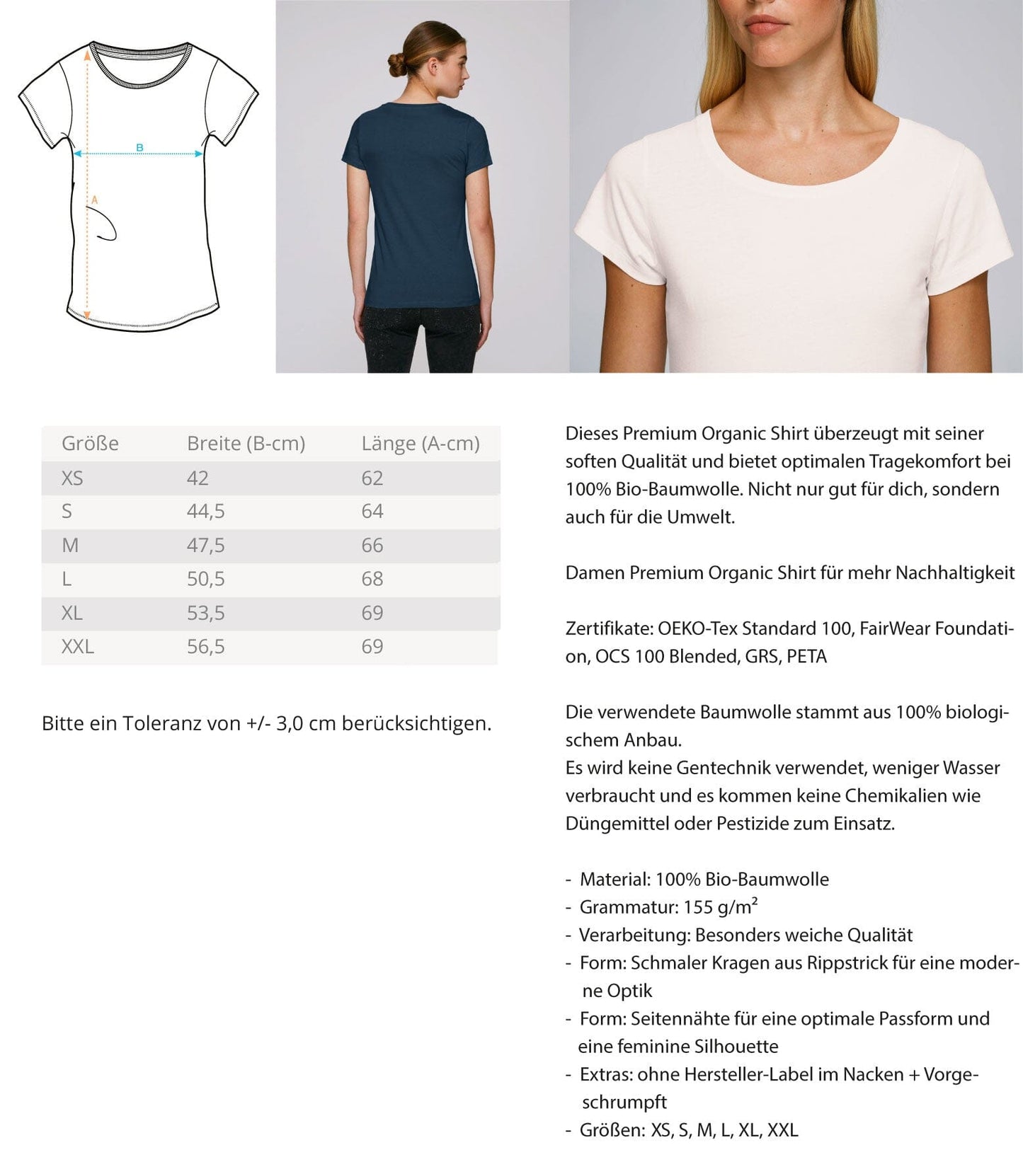 Nach fest kommt ab - Damen Premium Bio Shirt