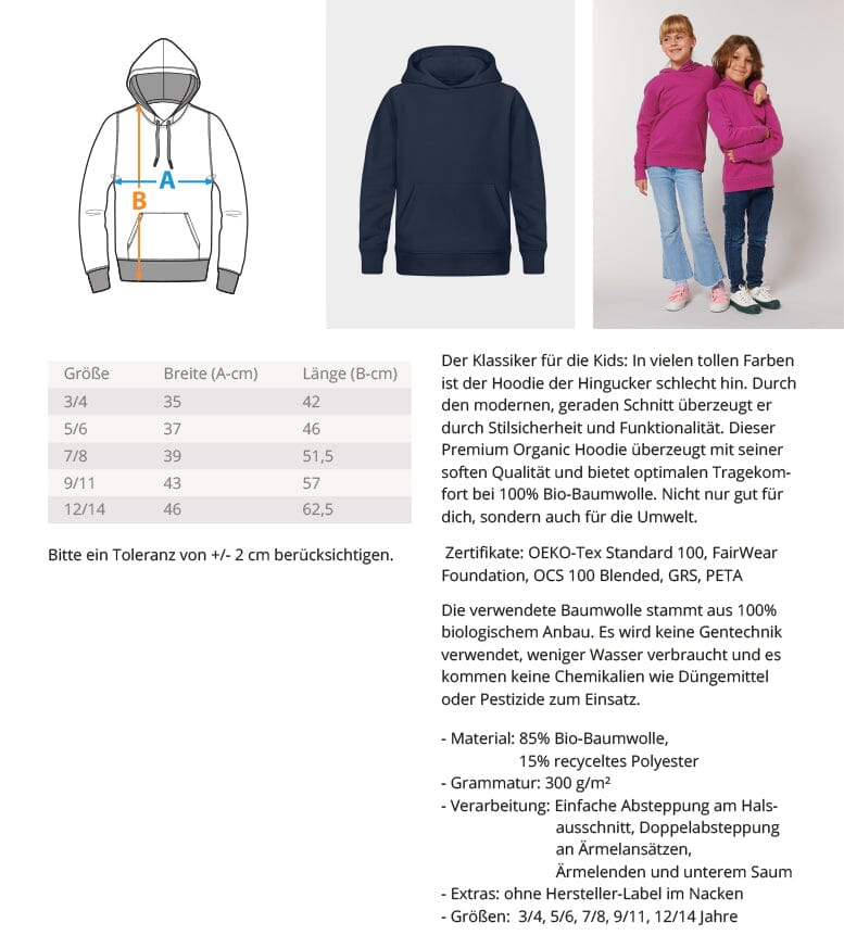 Ein schrecklich guter Morgen Erdmännchen - Kinder Bio Hoodie