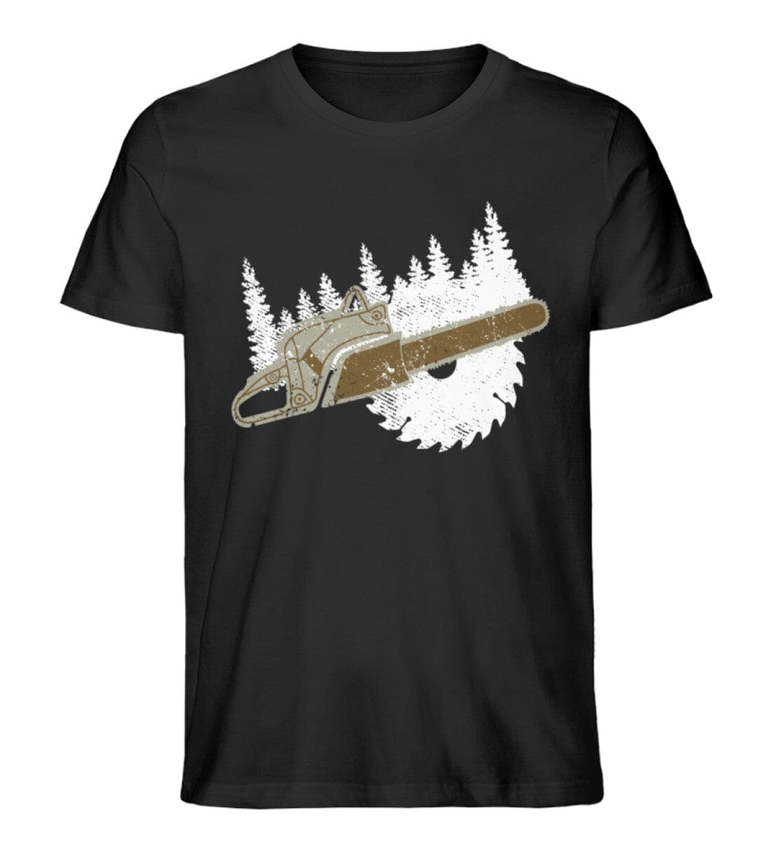 Das Moped im Wald - Unisex Premium Bio Shirt Black S