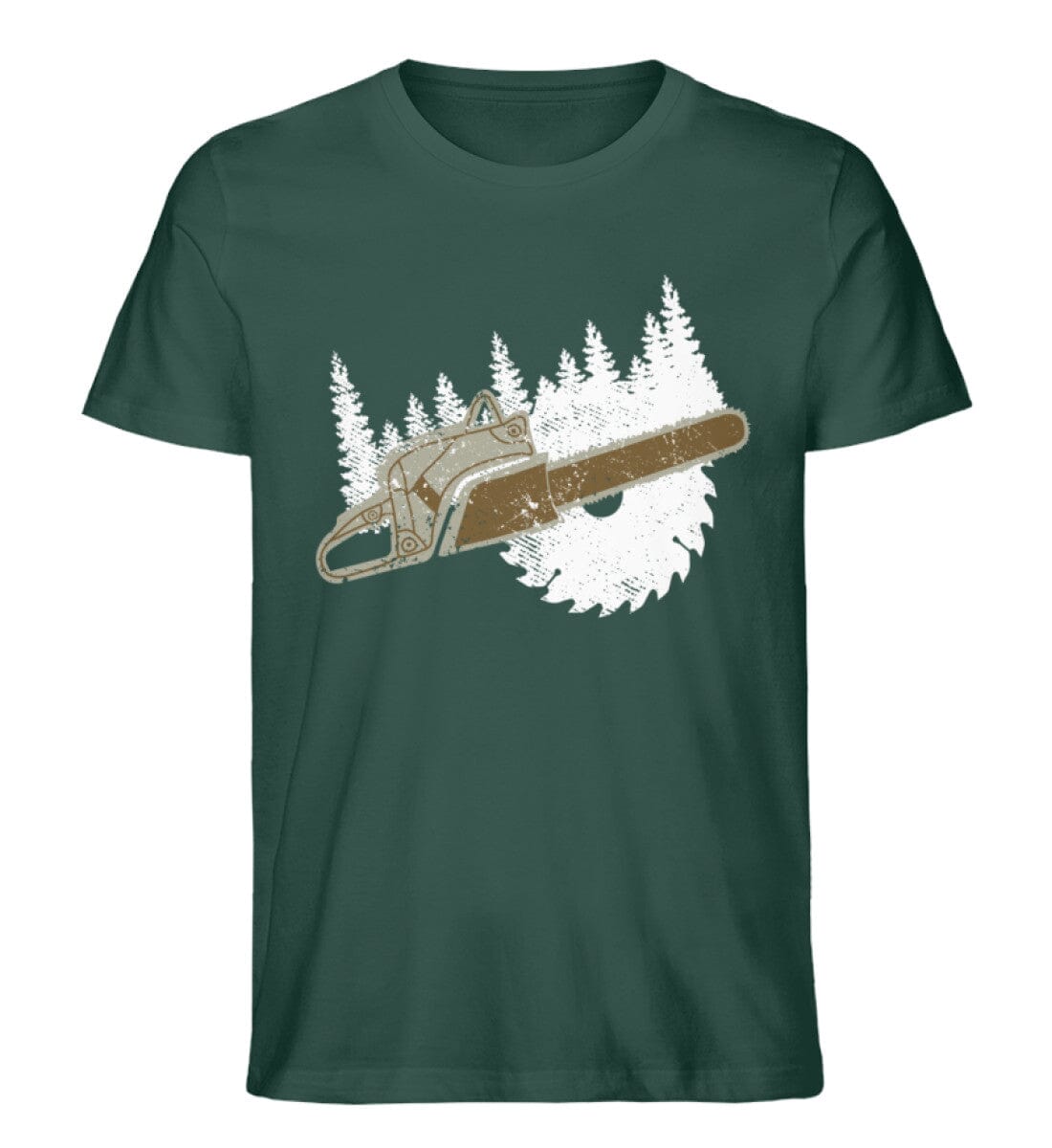 Das Moped im Wald - Unisex Premium Bio Shirt Glazed Green S