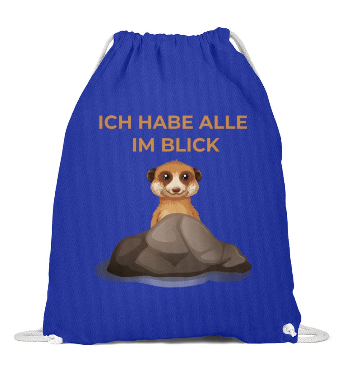 Ich habe alle im Blick - Baumwoll Gymsac Bright Royal 37cm-46cm